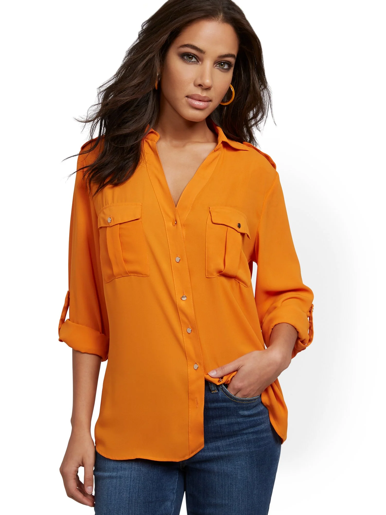 Roll-Tab Utility Shirt - Image 10