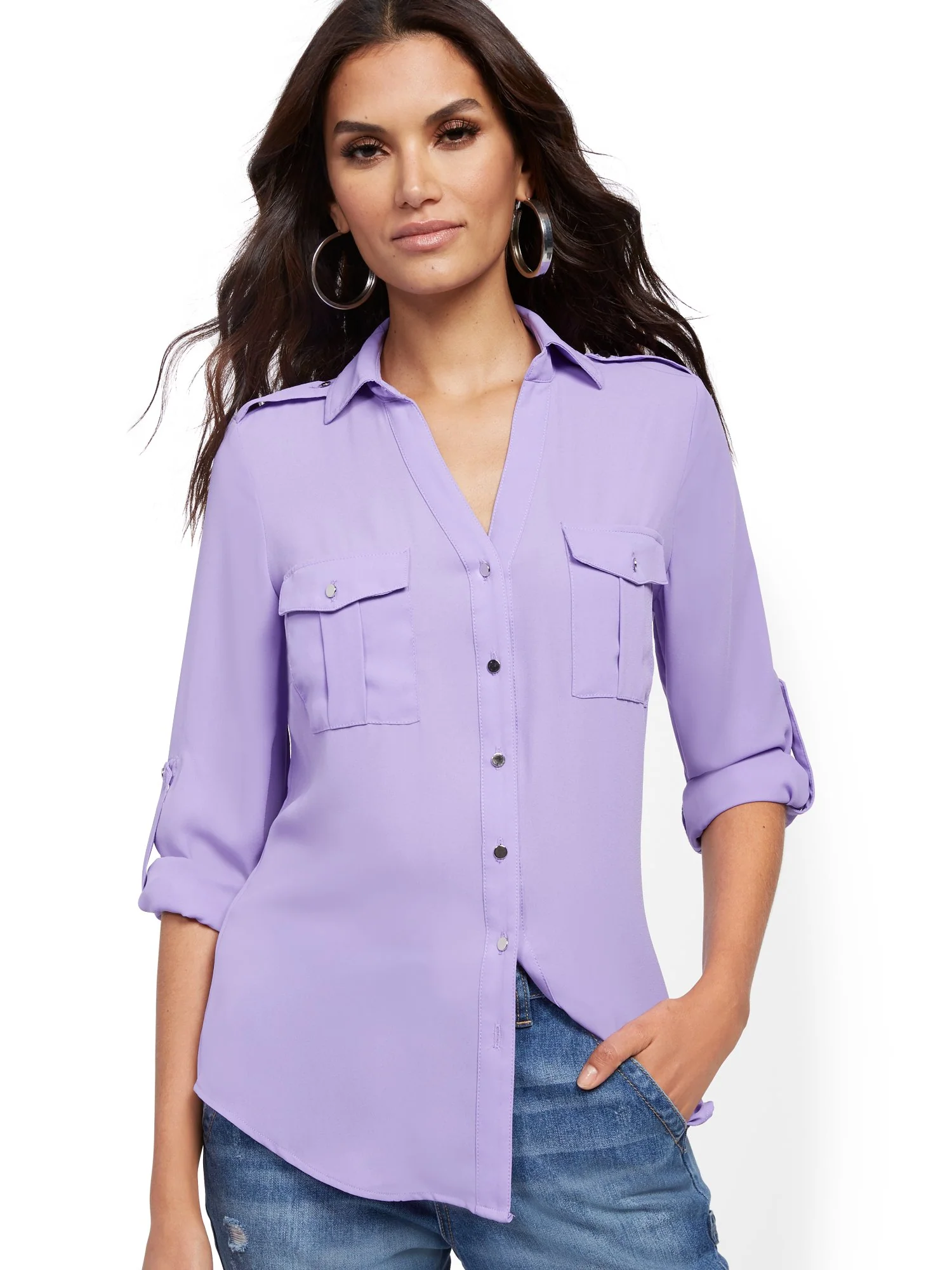 Roll-Tab Utility Shirt - Image 14