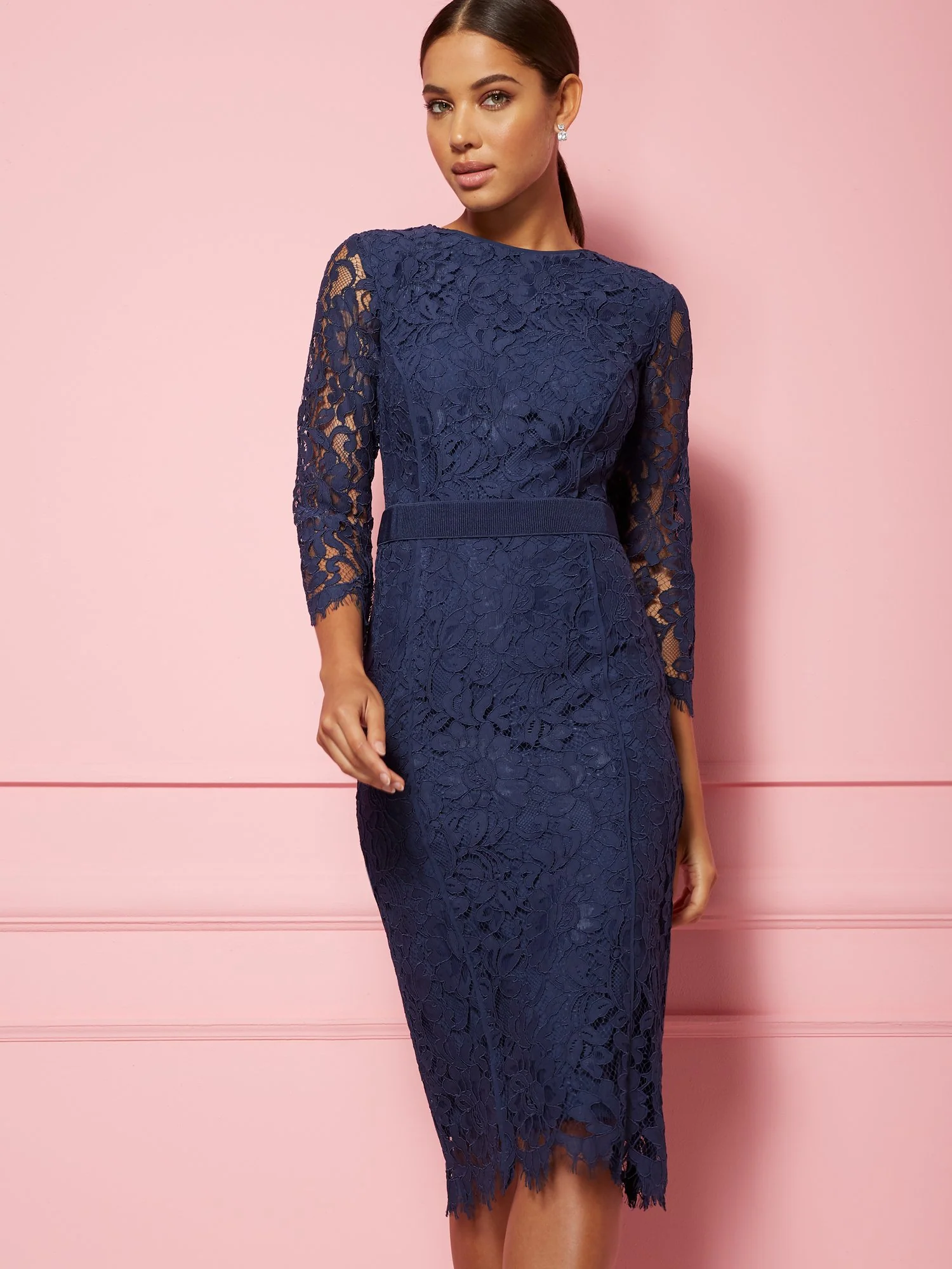 Romina Lace Sheath Dress - Eva Mendes Fiesta Collection - Image 5