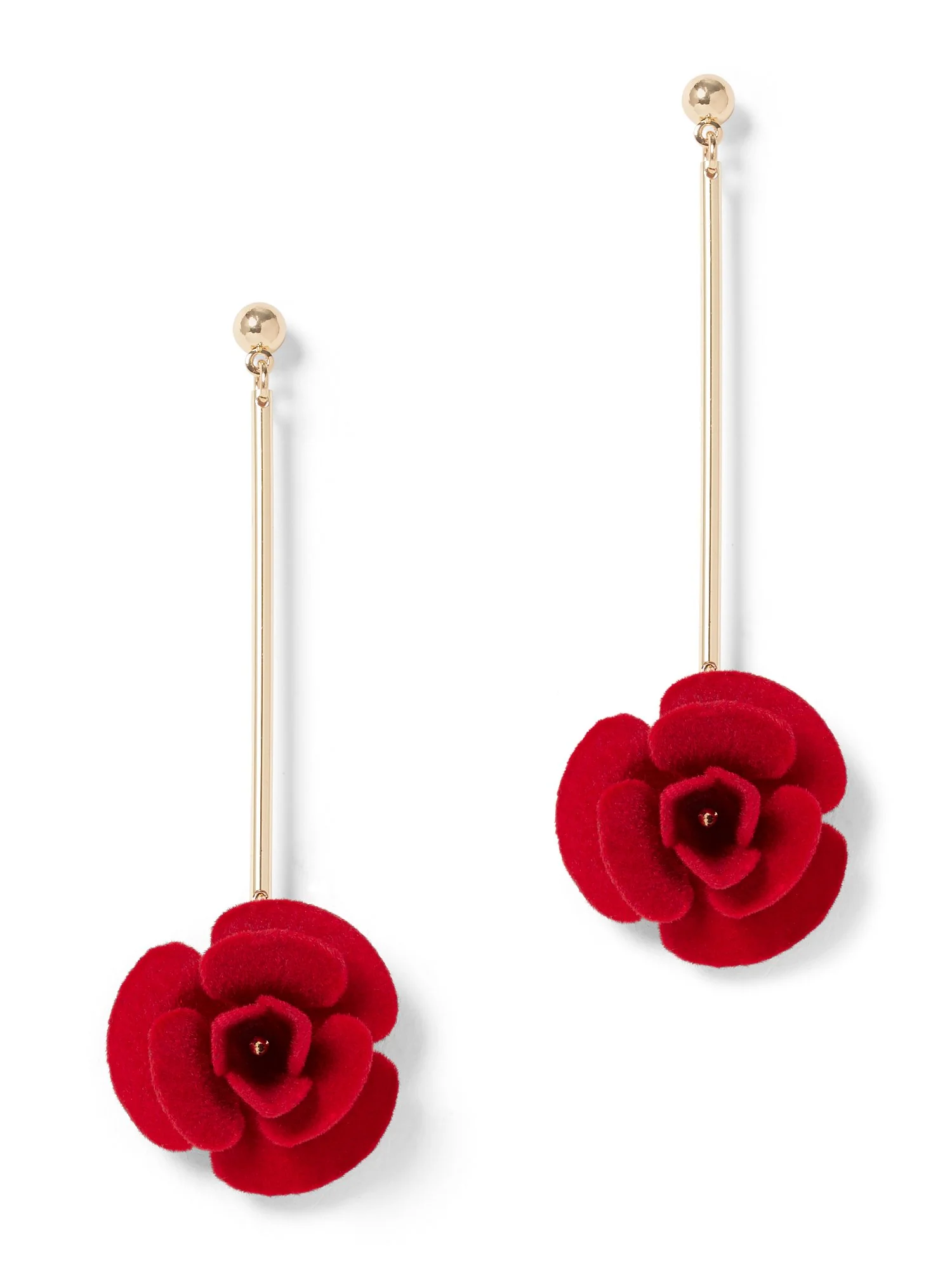 Rose Linear Drop Earring