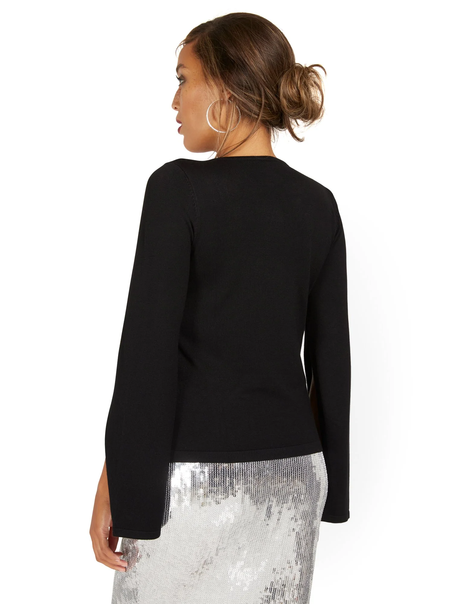 Rosette Applique Sweater - Image 3