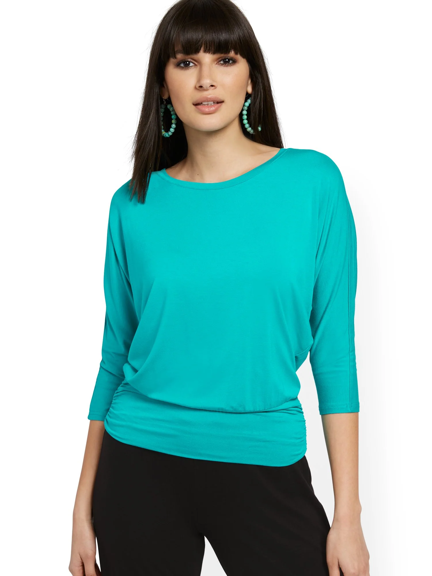 Ruched Dolman Top - NY&C Style System - Image 5