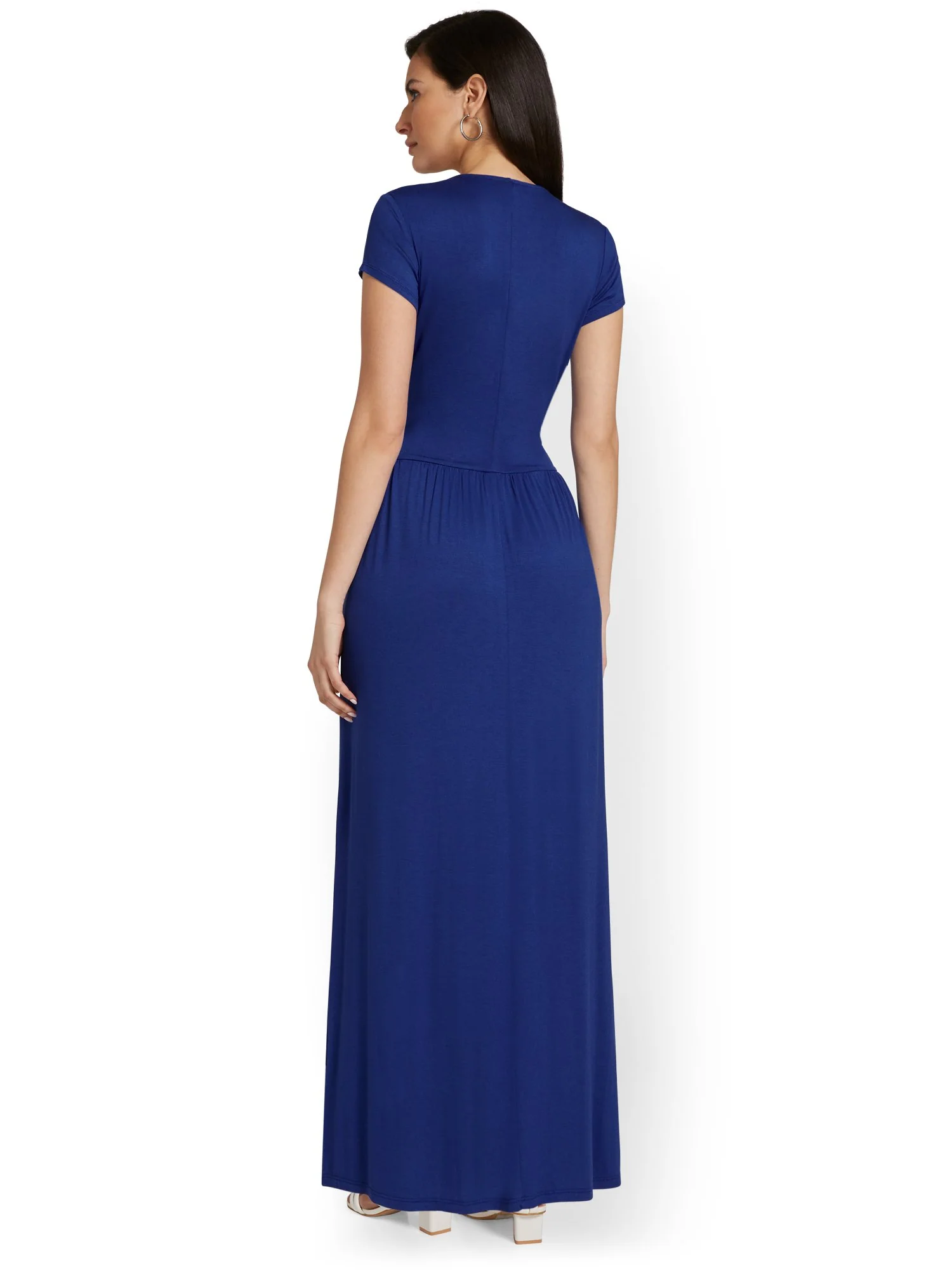 Ruched V-Neck Maxi Dress - Image 15