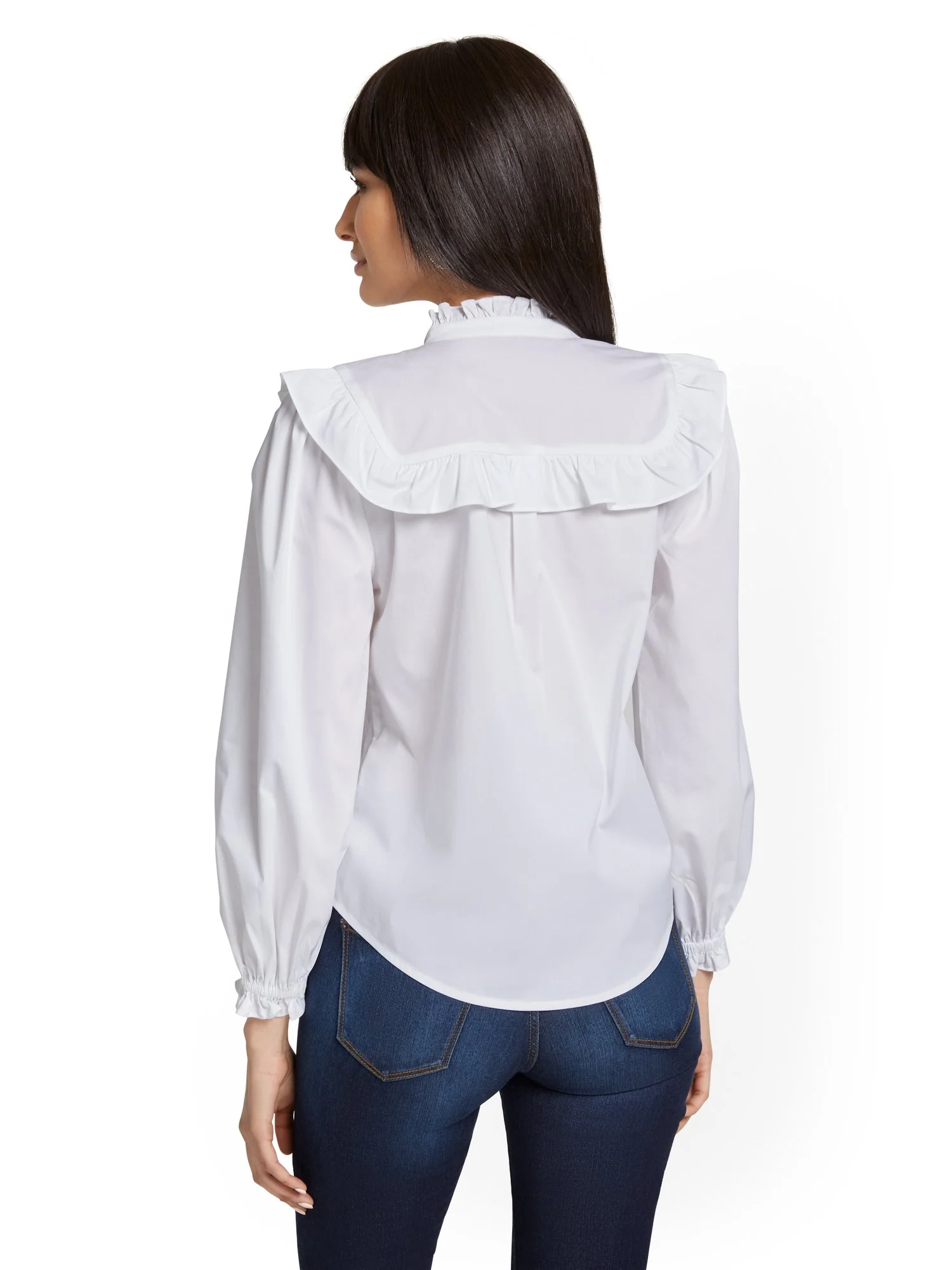 Ruffle Button-Down Top - Image 3