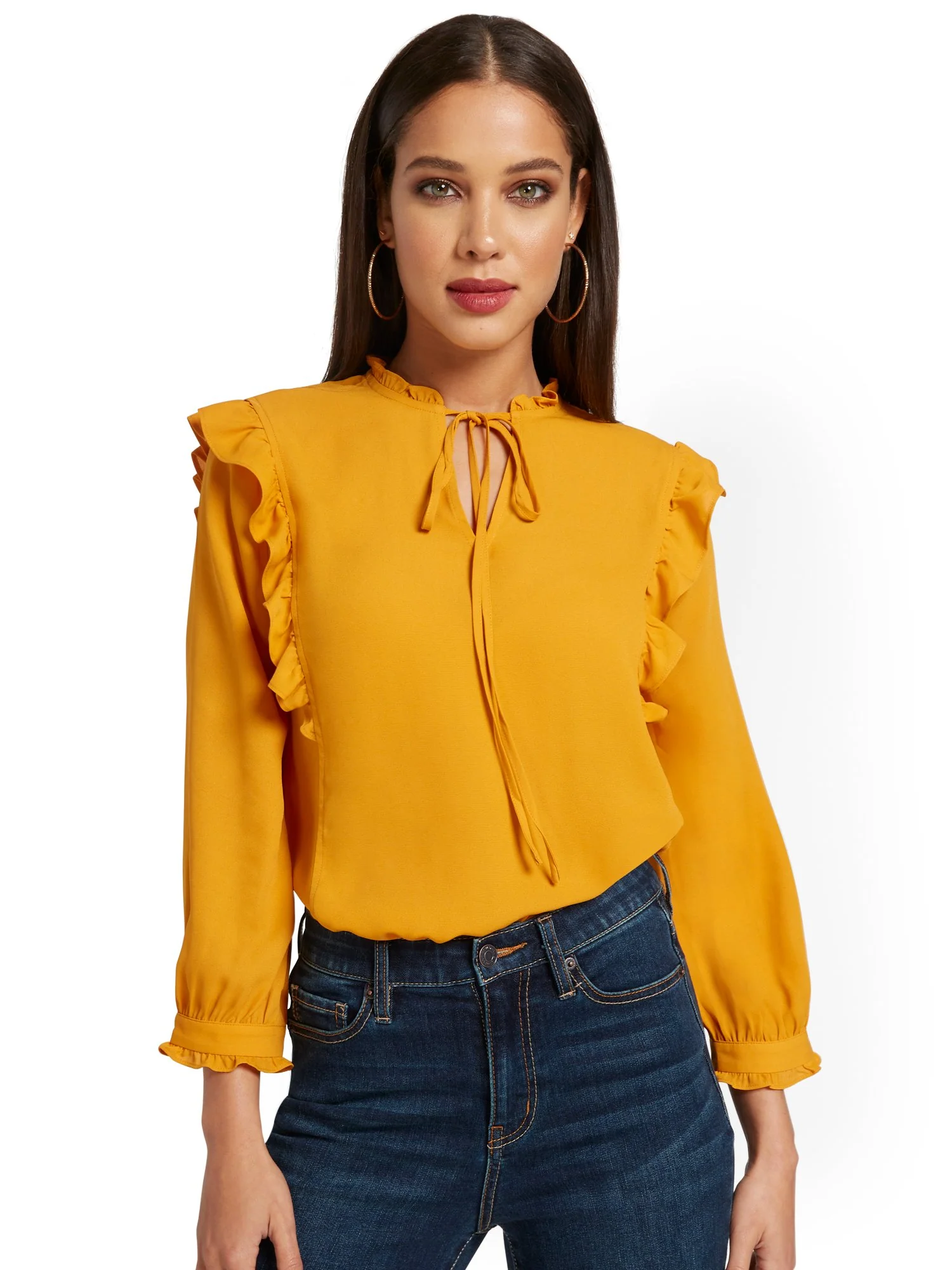 Ruffle-Front Blouse - Image 6
