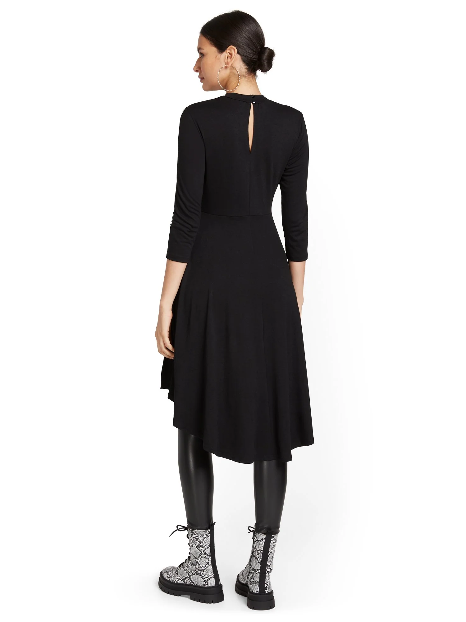 Ruffle High-Low Tunic Top - Image 3