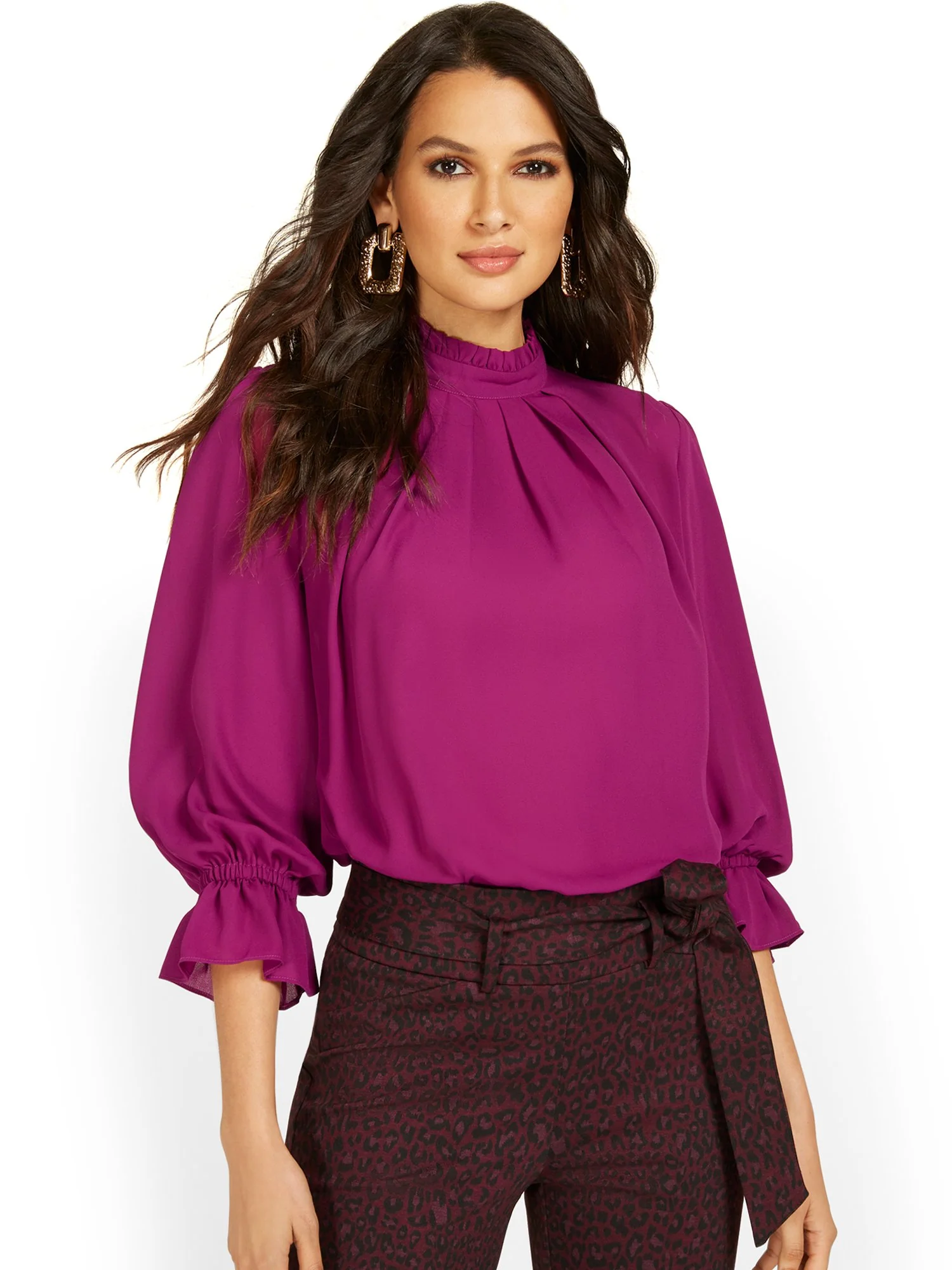 Ruffle-Neck Blouse - Image 6