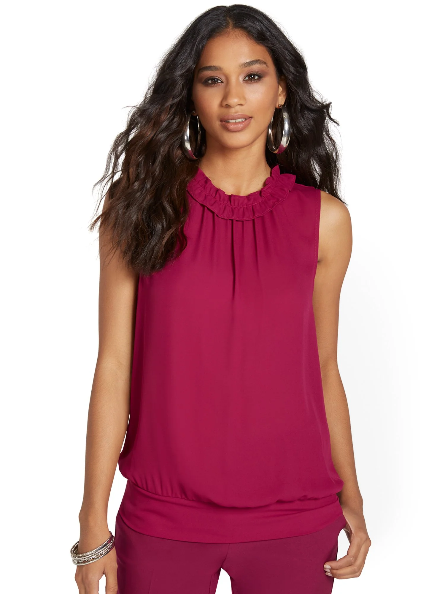 Ruffle-Neck Blouse - Image 8