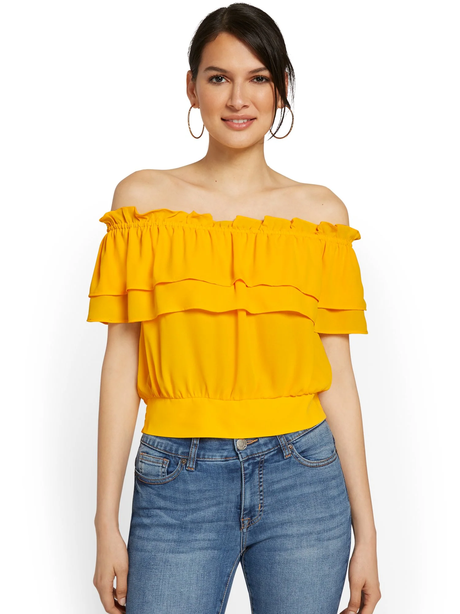 Ruffle Off-The-Shoulder Top - Image 5