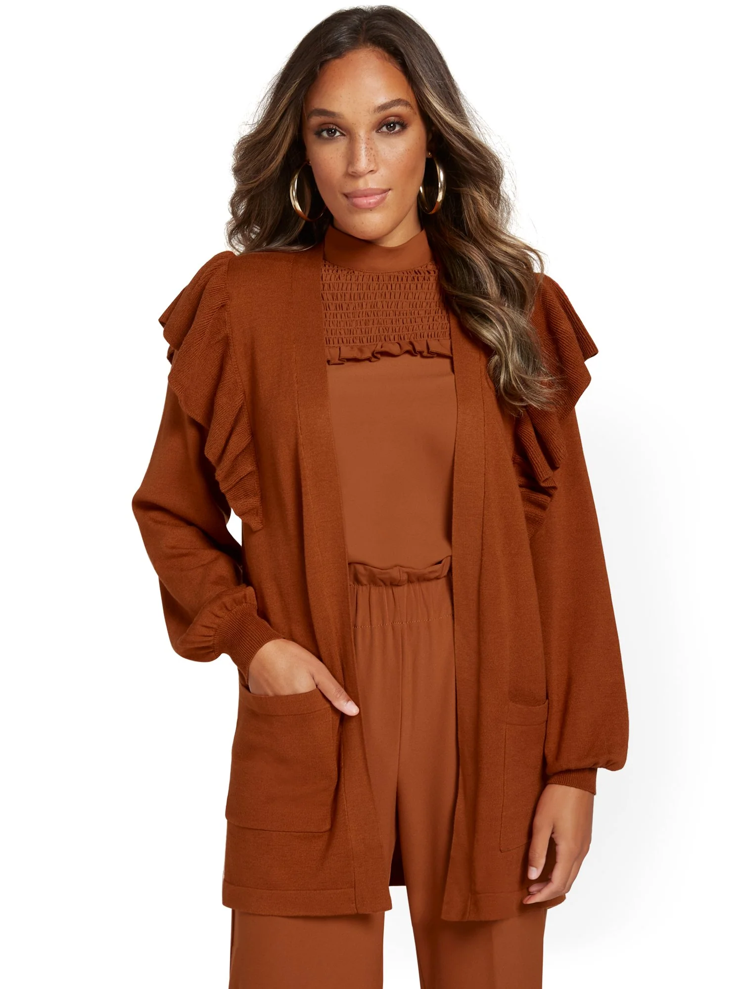 Ruffle-Sleeve Cardigan - Image 6