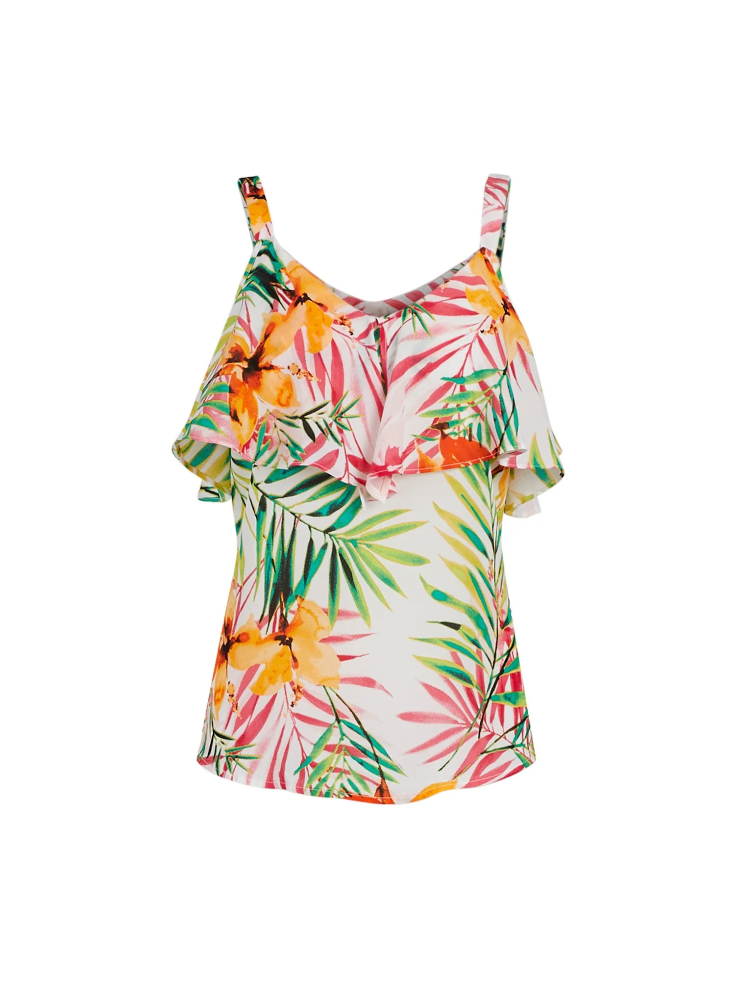 Ruffled Cold-Shoulder Top - 7th Avenue - Image 4