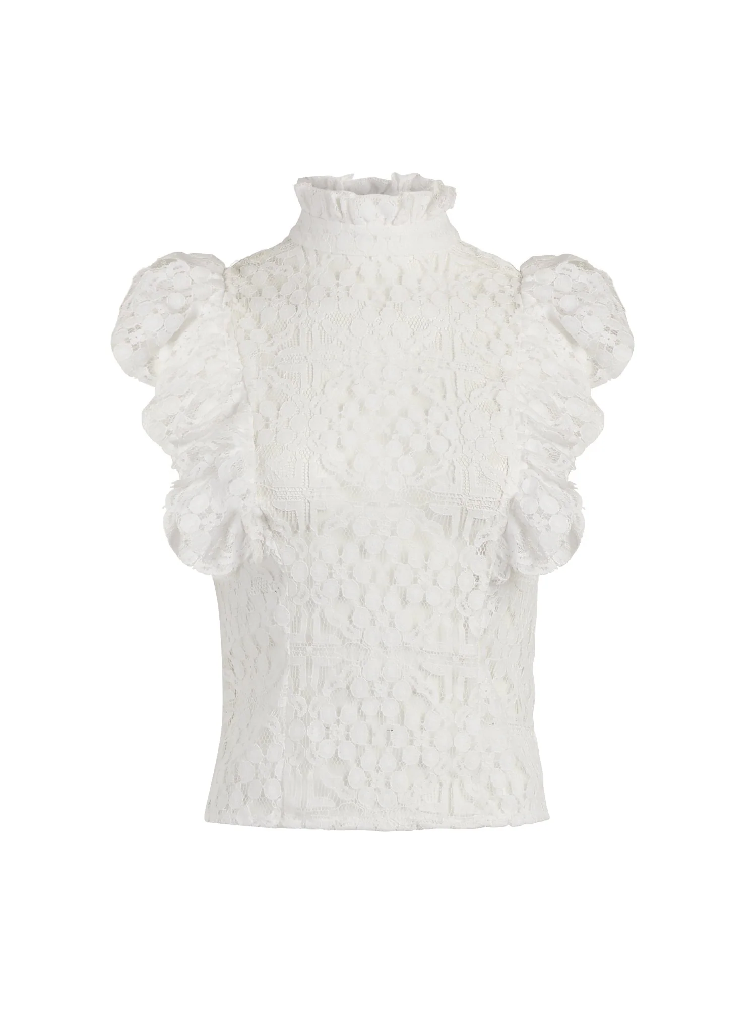 Ruffled Lace Blouse - 7th Avenue - Image 2