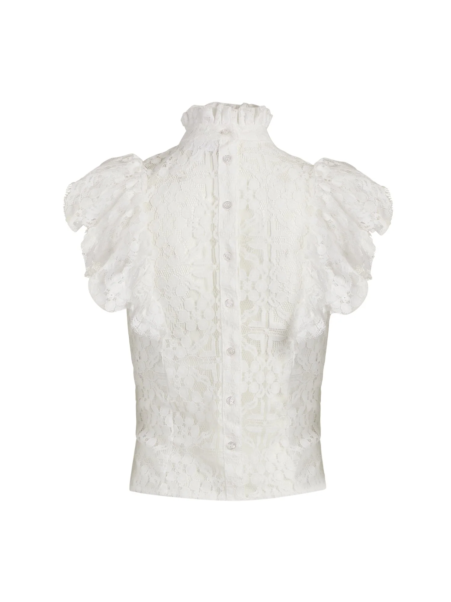 Ruffled Lace Blouse - 7th Avenue - Image 3