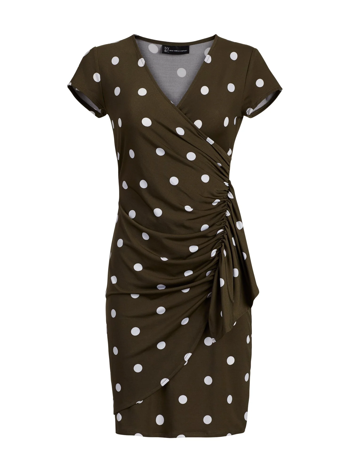 Ruffled Wrap Sheath Dress - Image 6