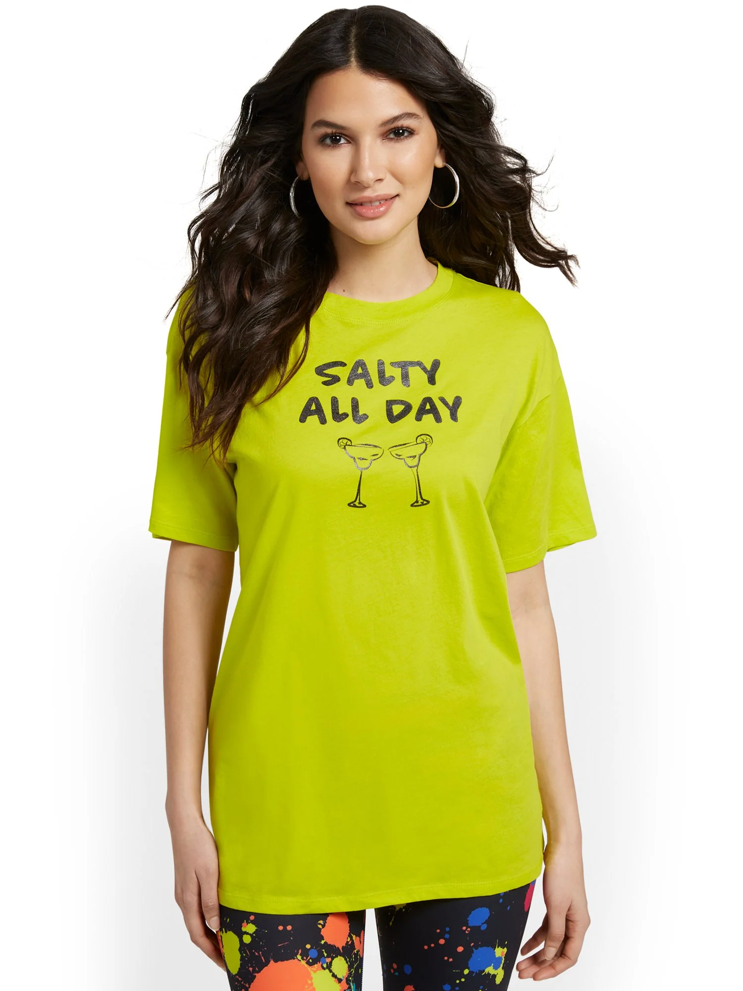 Salty Oversized Graphic Tee - Image 2