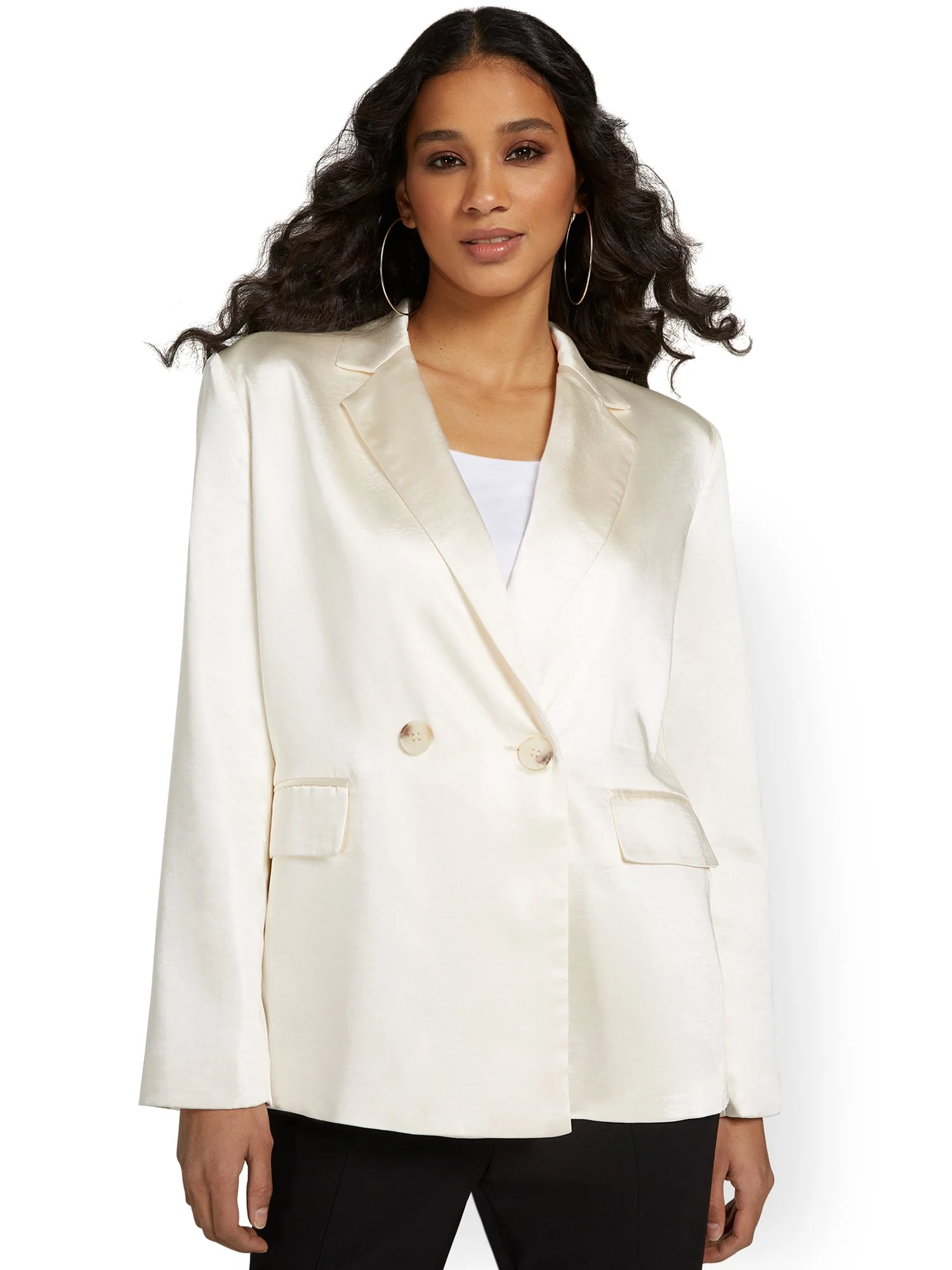 Sans Souci Satin Boyfriend Blazer - Brands We Love - Image 11