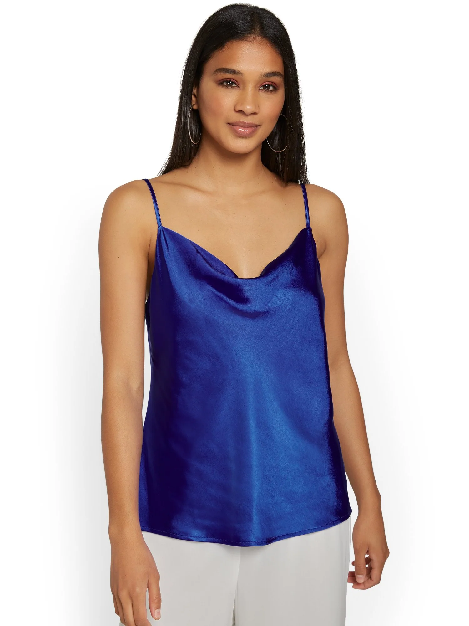 Skies Are Blue Satin Cowl-Neck Top - Brands We Love - Image 8