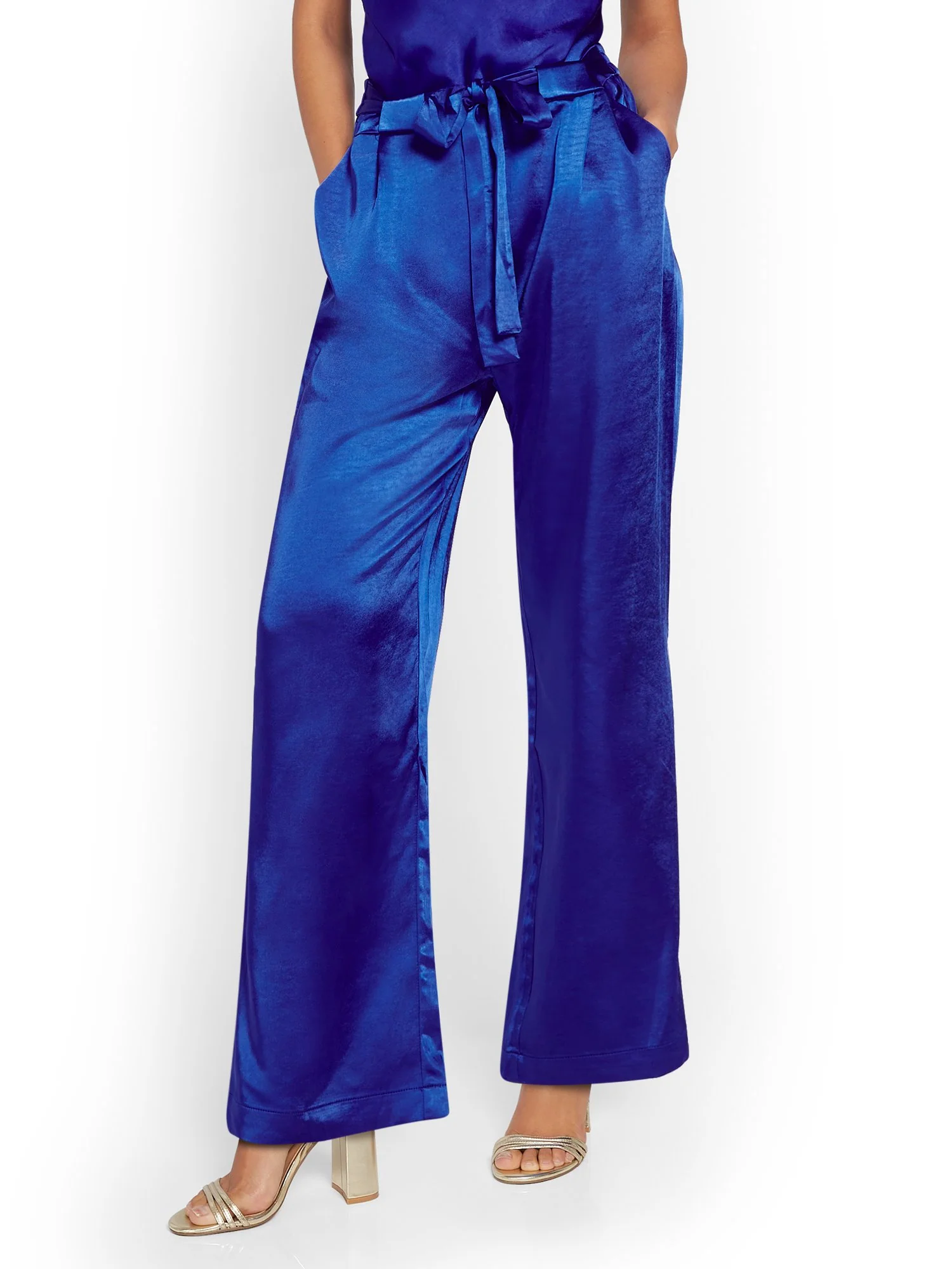 Skies Are Blue Satin Tie-Waist Ankle Pant - Brands We Love - Image 10