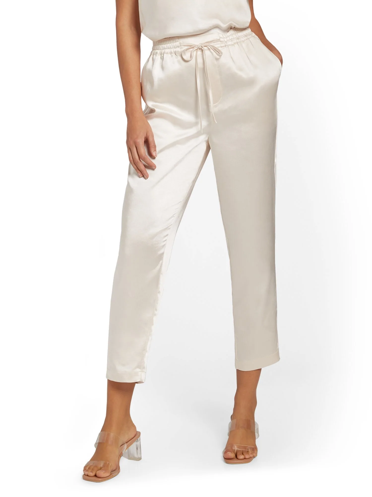 Skies Are Blue Satin Tie-Waist Ankle Pant - Brands We Love - Image 15