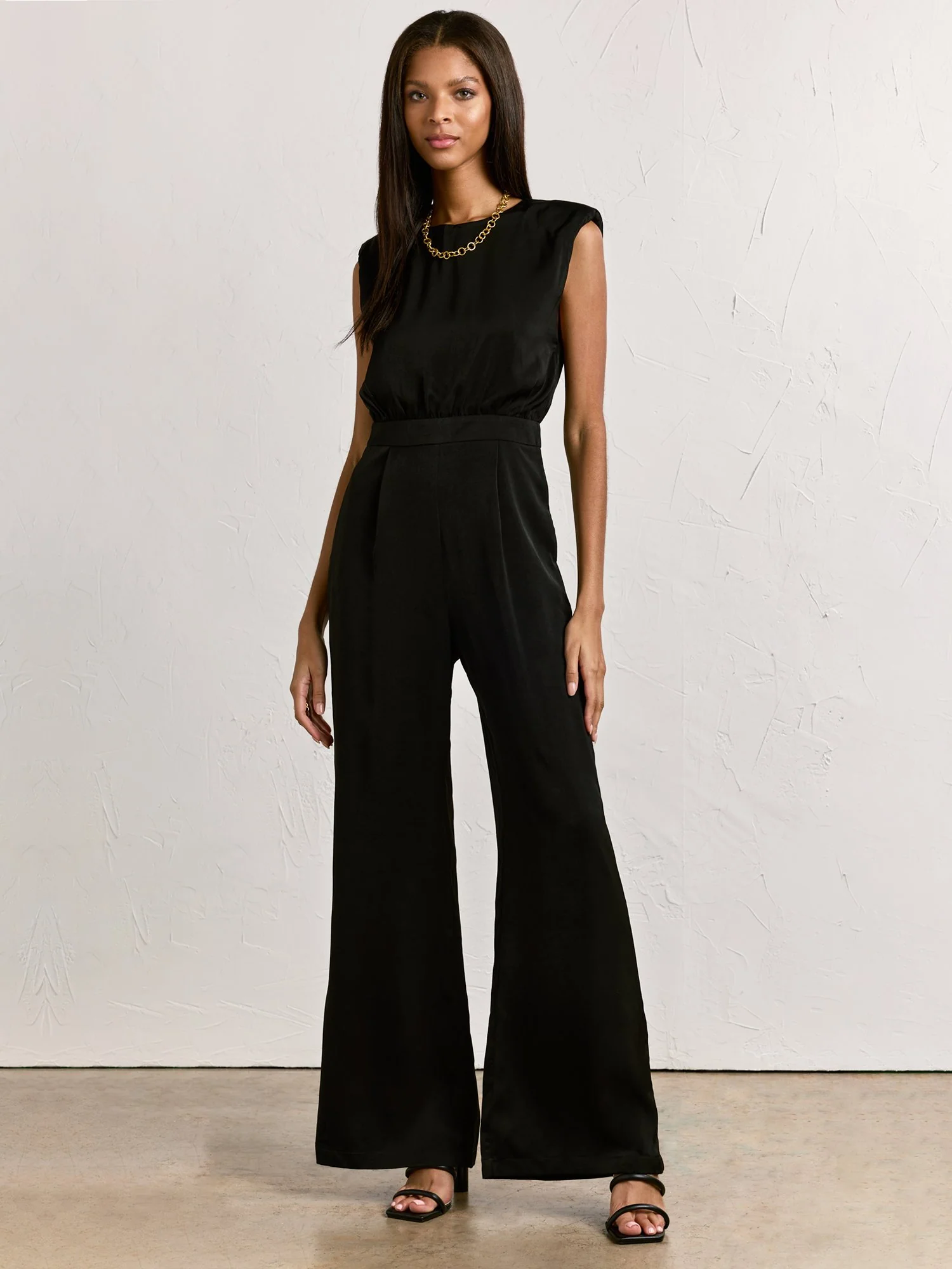 Satin Wide-Leg Jumpsuit - Do+Be