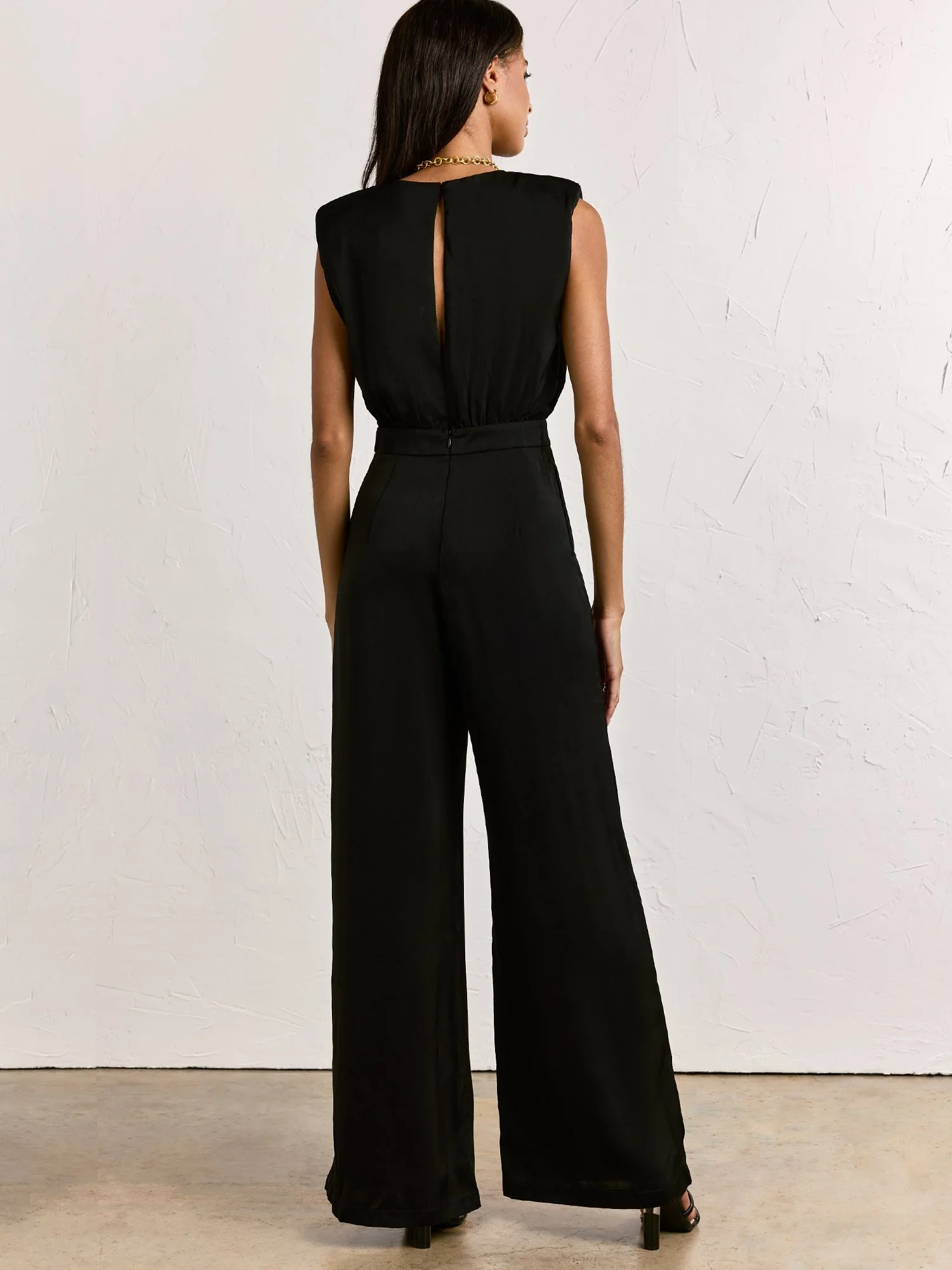 Satin Wide-Leg Jumpsuit - Do+Be - Image 4