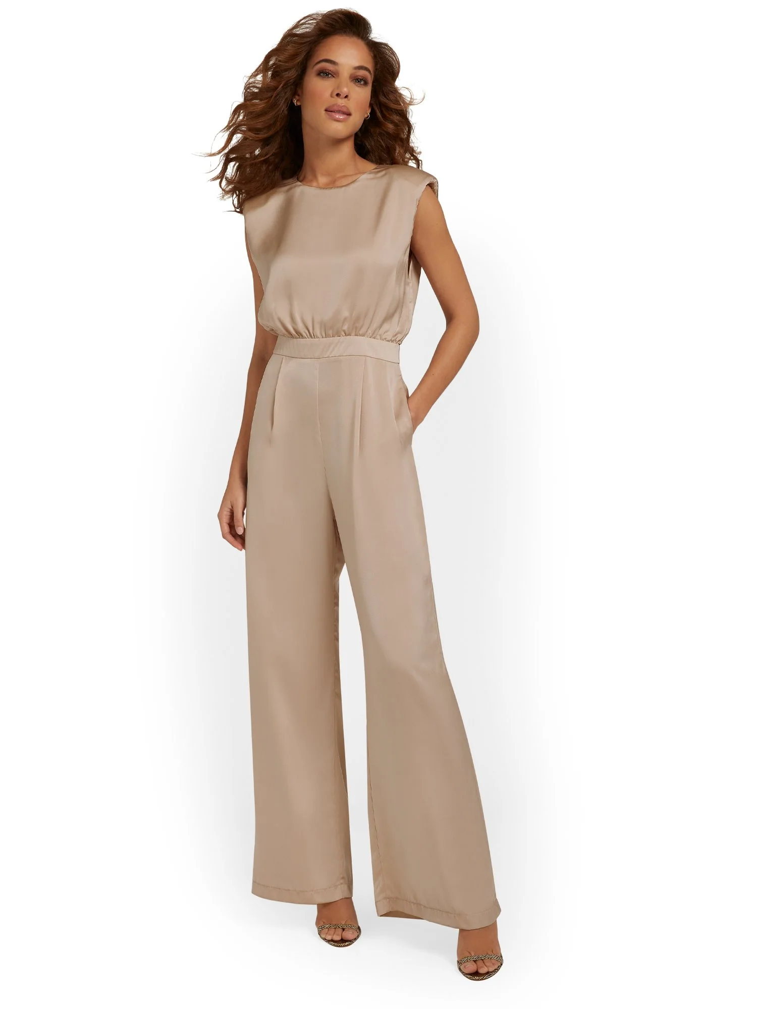 Satin Wide-Leg Jumpsuit - Do+Be - Image 6
