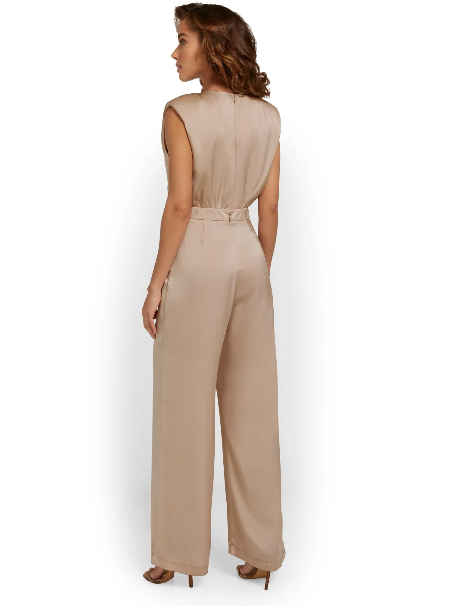 Satin Wide-Leg Jumpsuit - Do+Be - Image 8