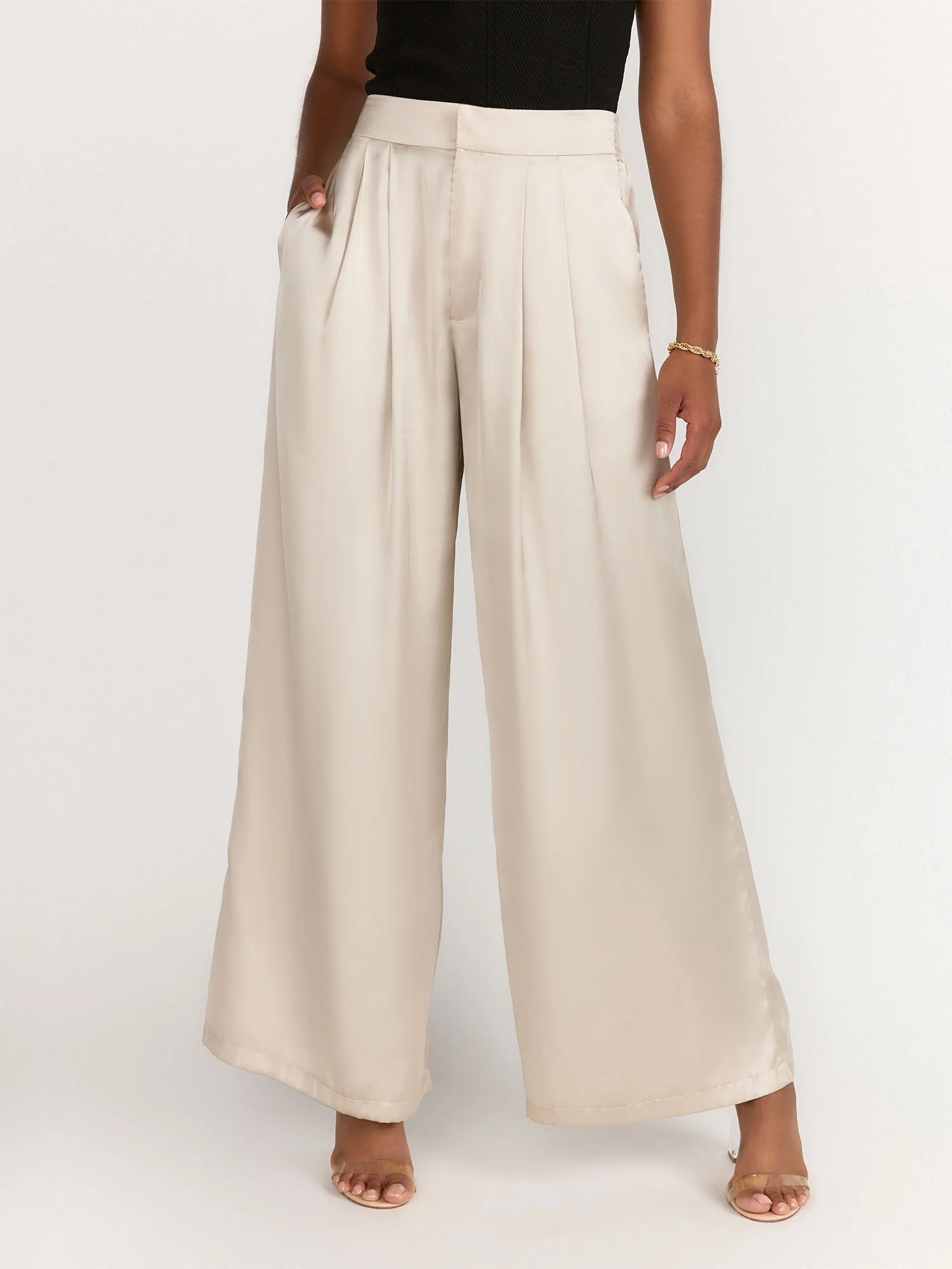Mustard Seed Satin Wide Leg Pant - Brands We Love - Image 4