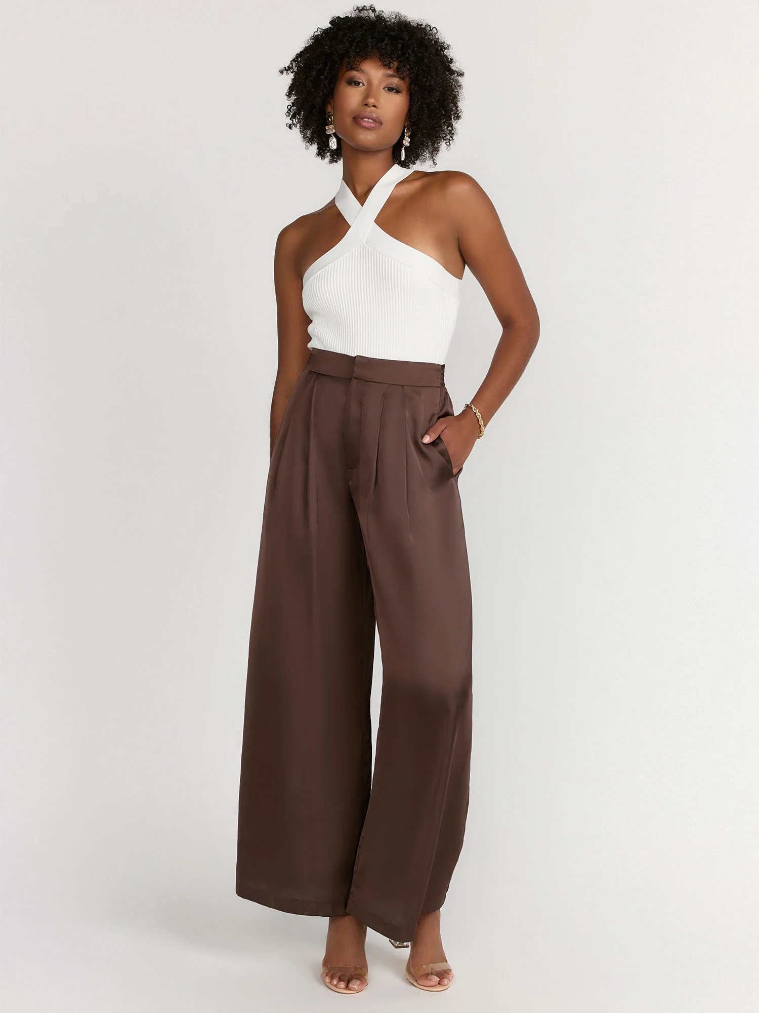 Mustard Seed Satin Wide Leg Pant - Brands We Love - Image 8