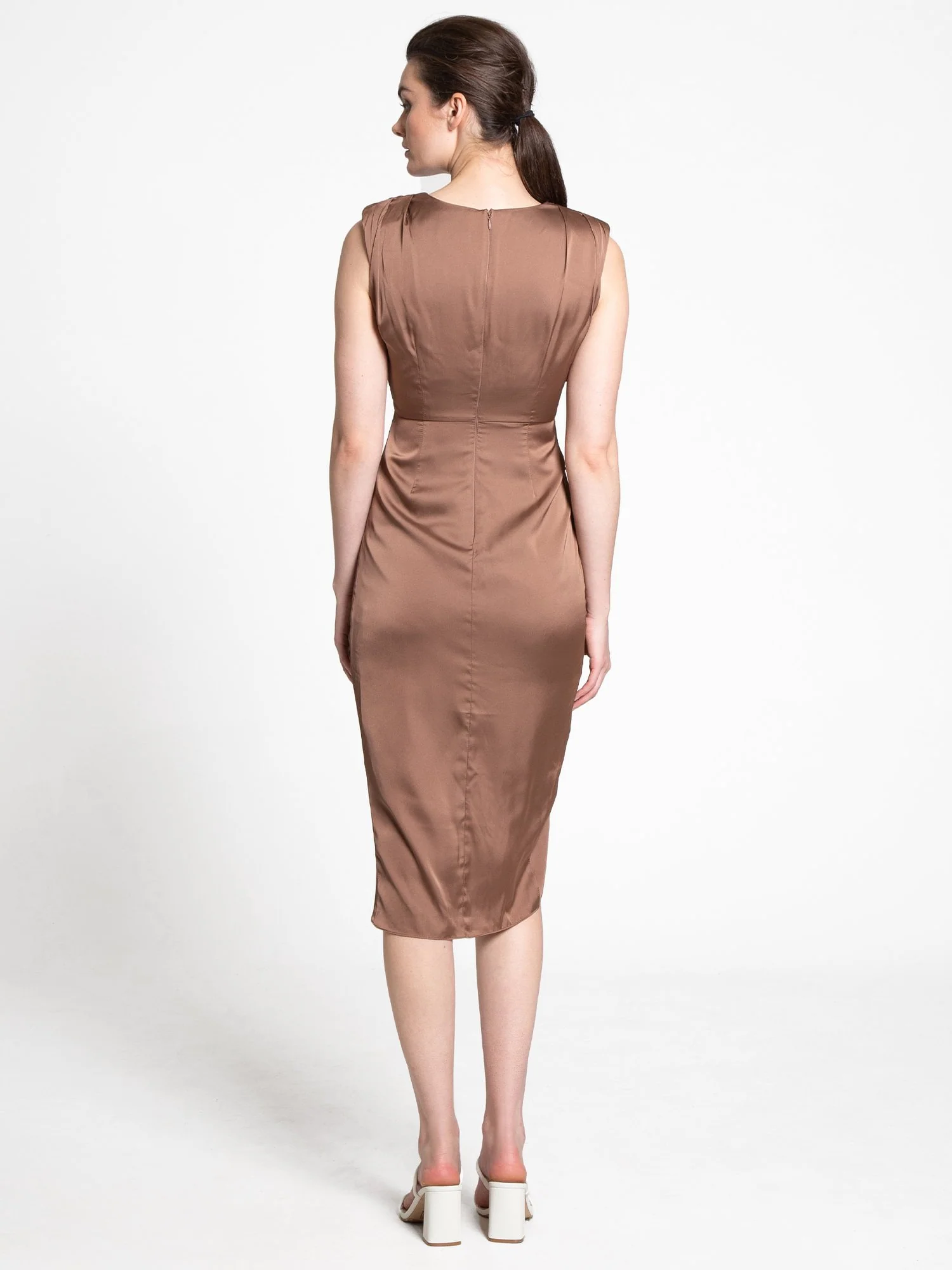 Do+Be Satin Wrap Sheath Dress - Brands We Love - Image 7