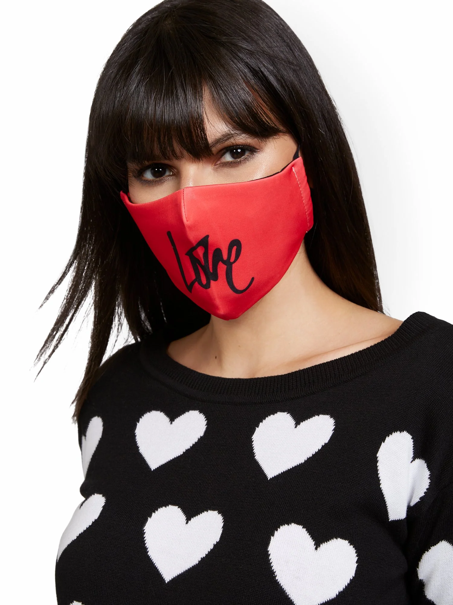 Scripted Love Face Mask