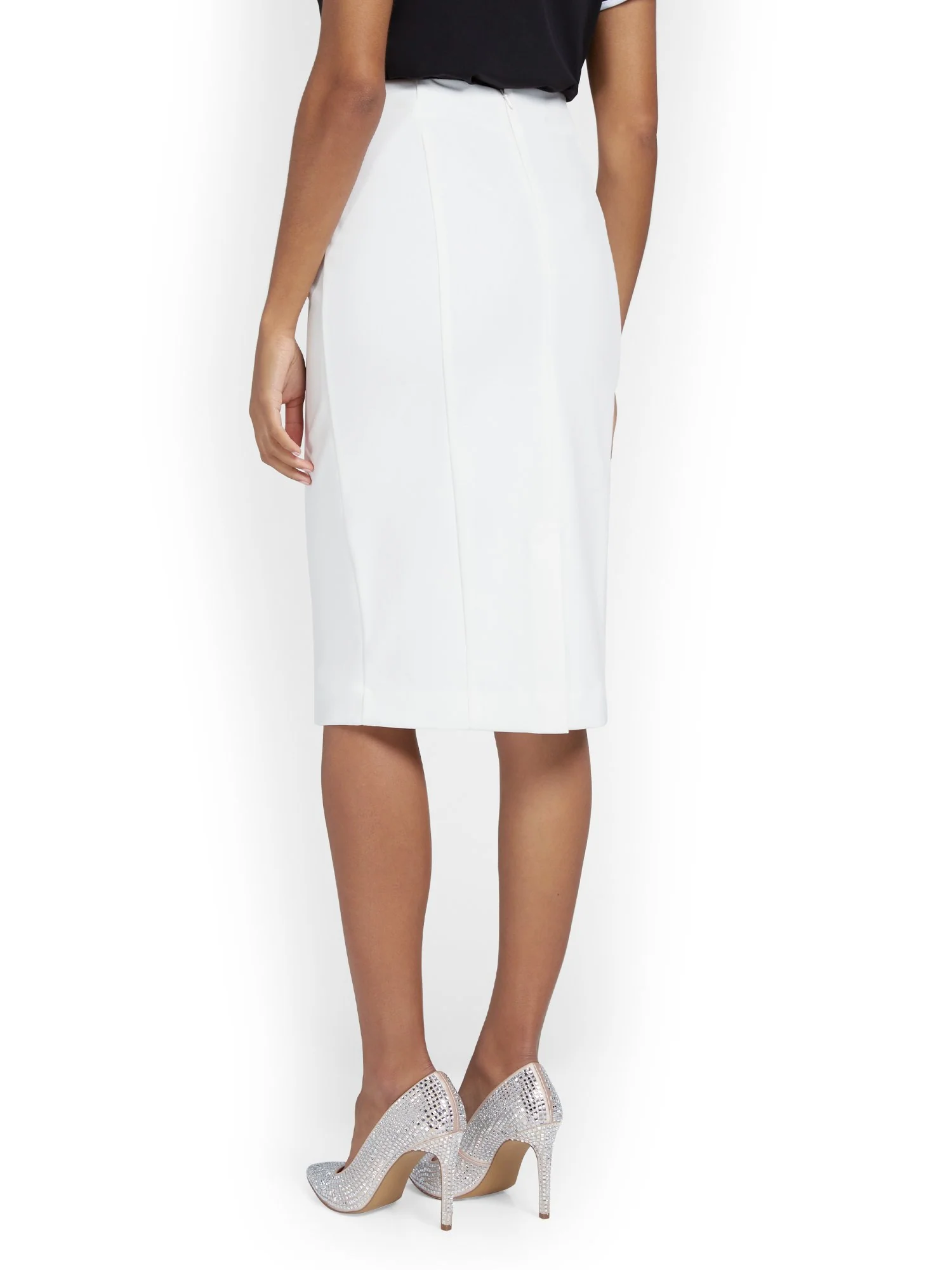 Seamed Pencil Skirt - Image 3