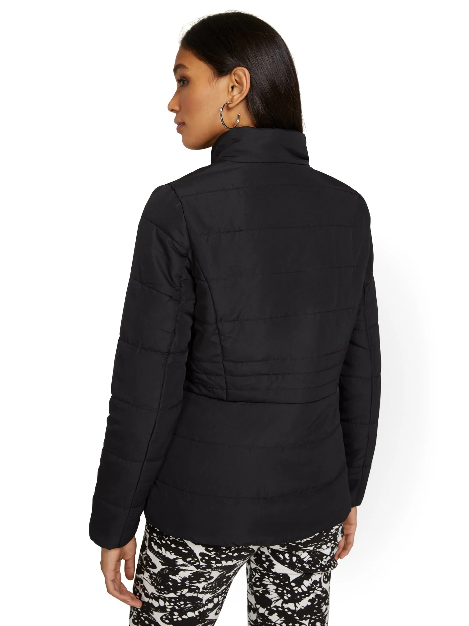 Seamed Puffer Jacket - Image 5