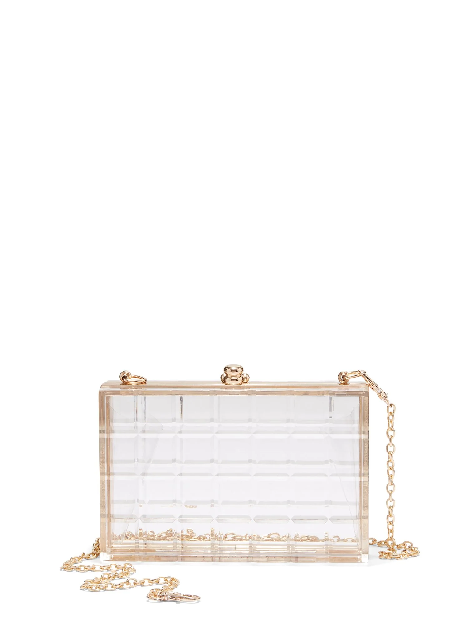 Urban Expressions See-Through Grid Box Clutch - Brands We Love
