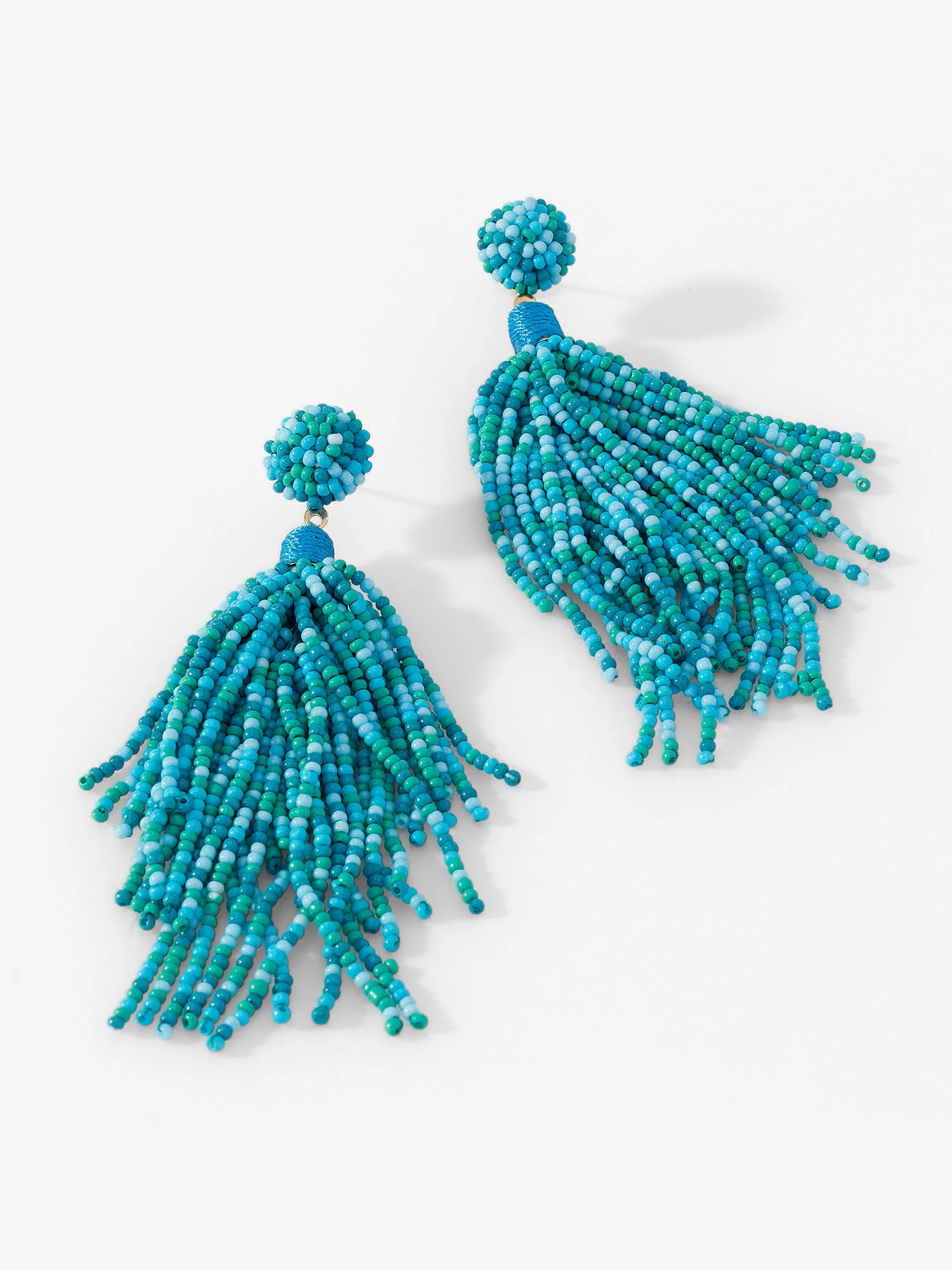 Seedbead Tassel Earrings