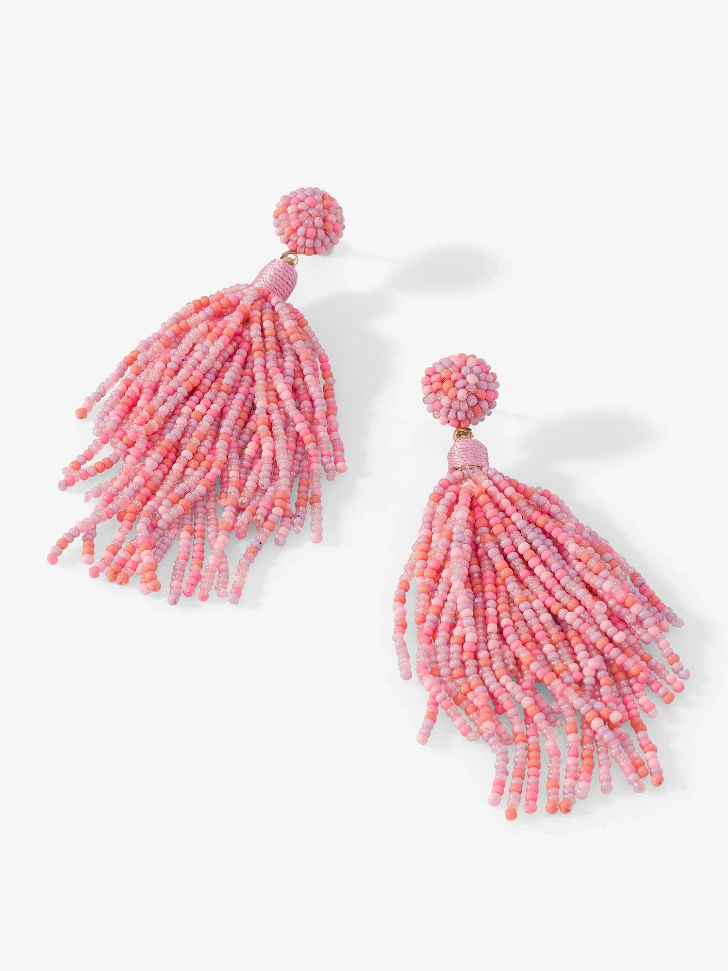 Seedbead Tassel Earrings