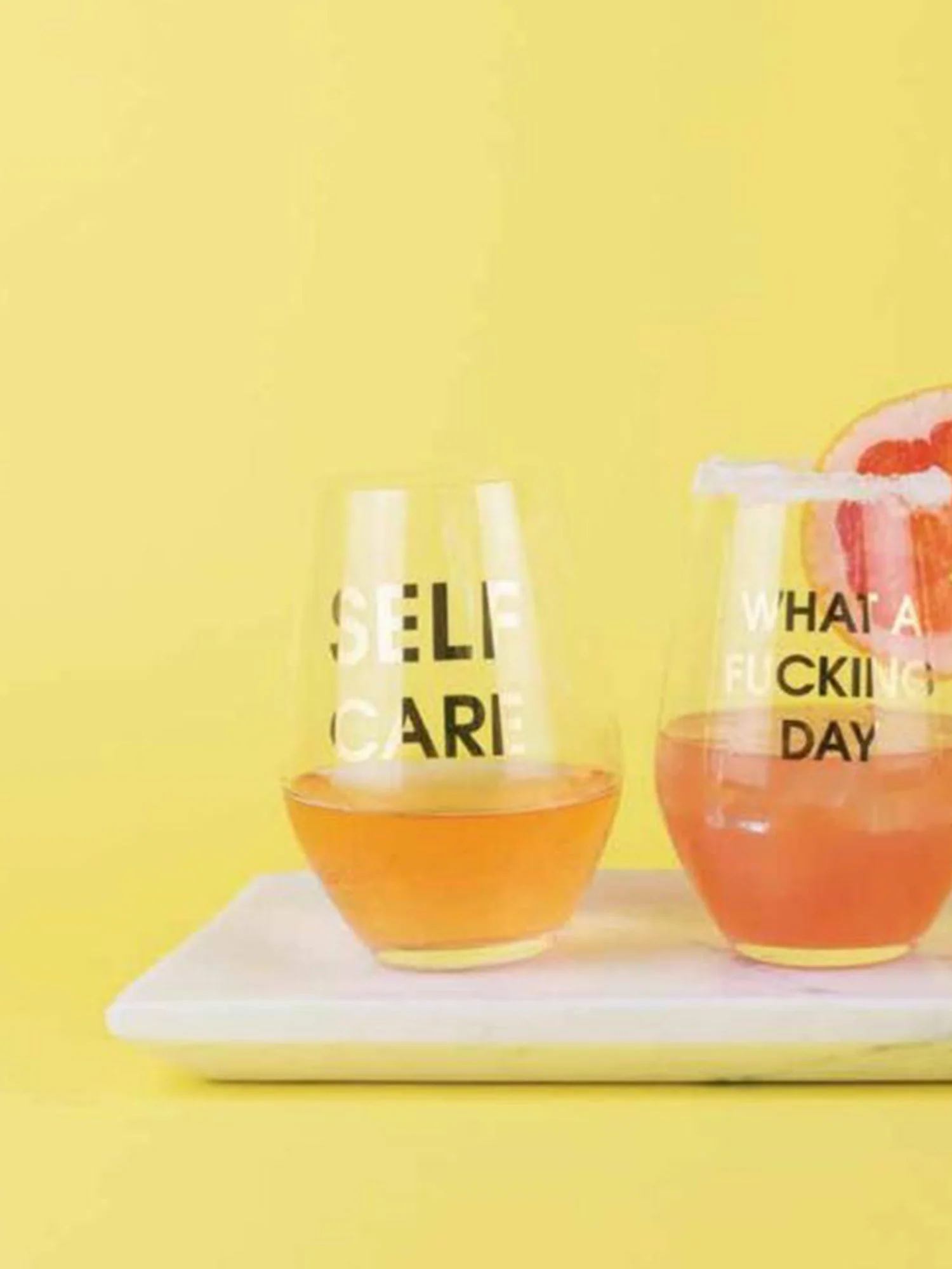 Chez Gagne Self Care Stemless Wine Glass - Brands We Love - Image 4