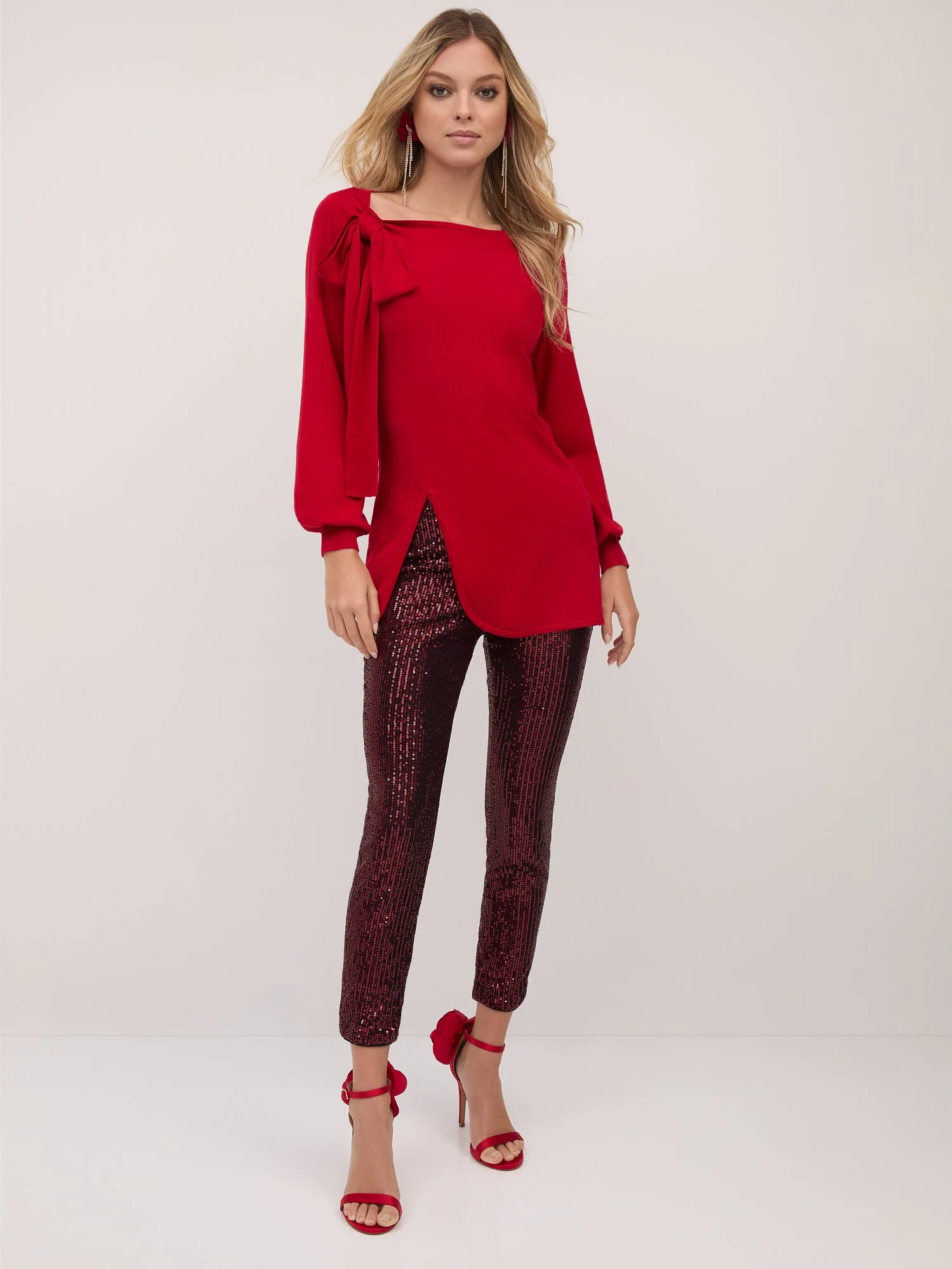 Sequin High-Waisted Ankle Legging - Image 12