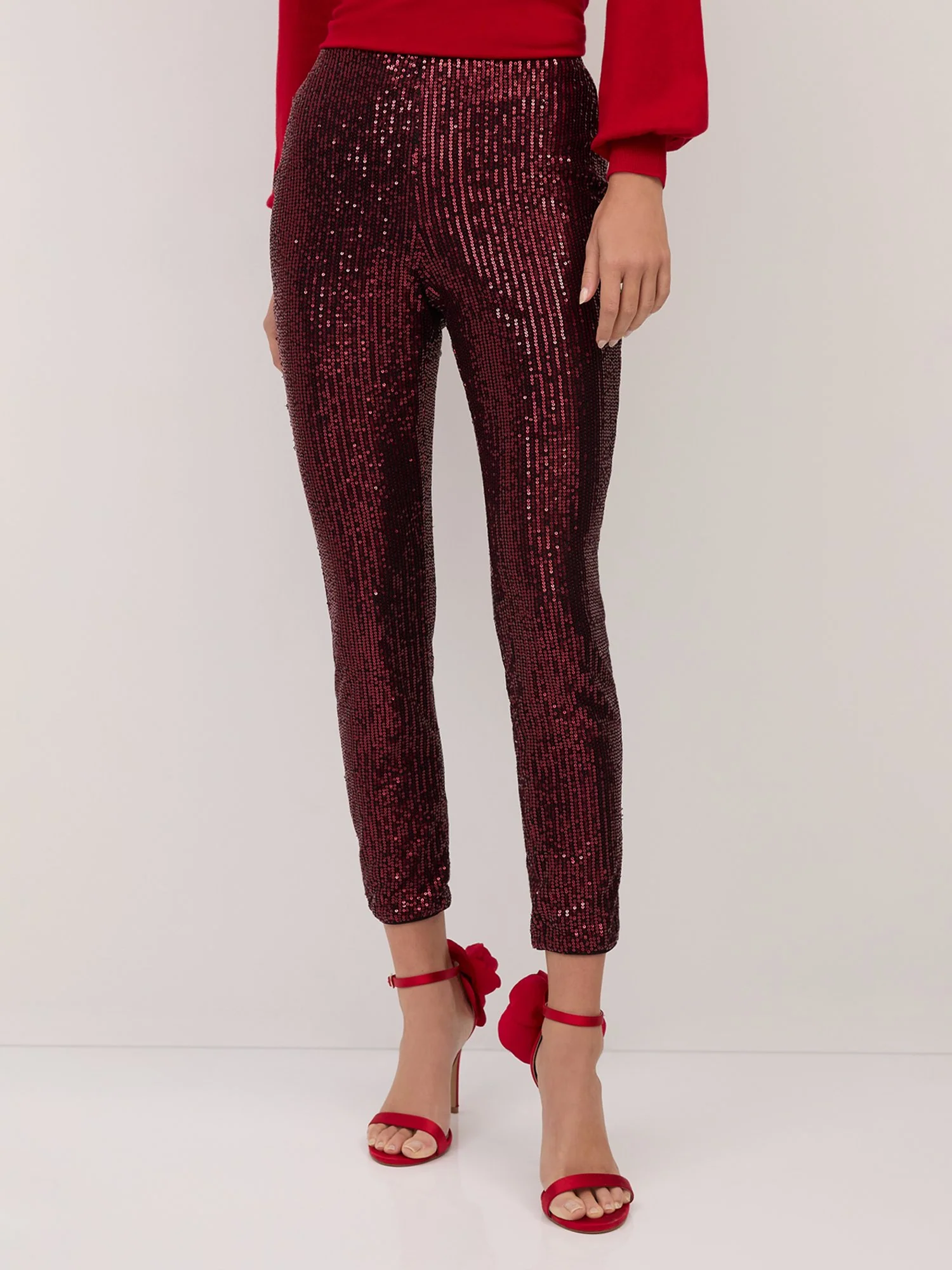 Sequin High-Waisted Ankle Legging - Image 15
