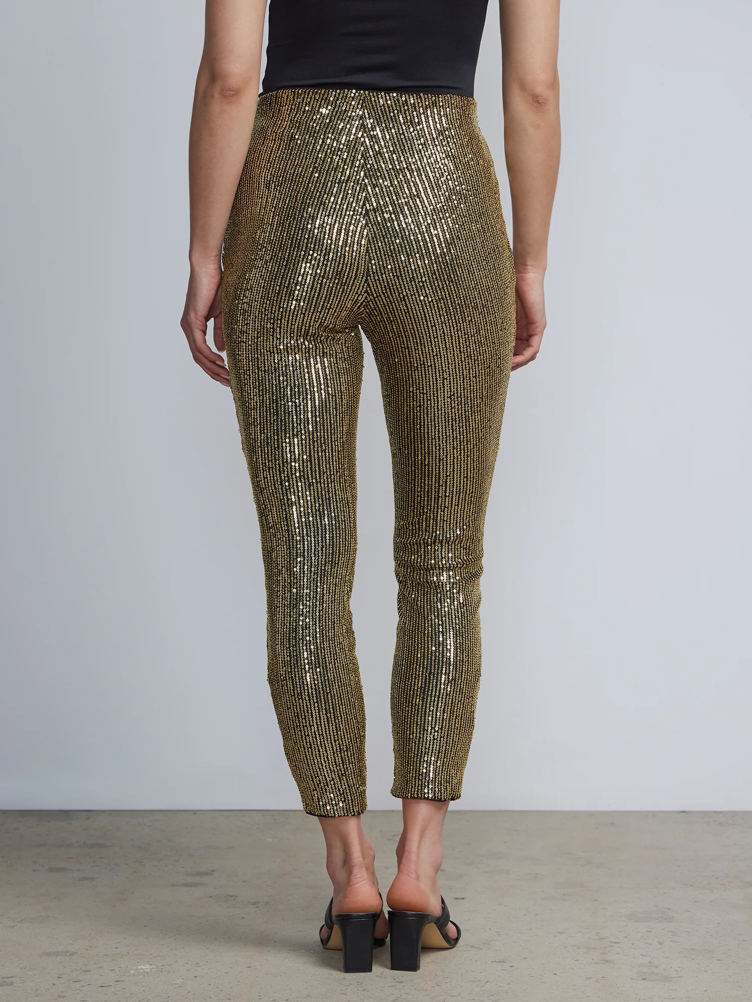 Sequin High-Waisted Ankle Legging - Image 4