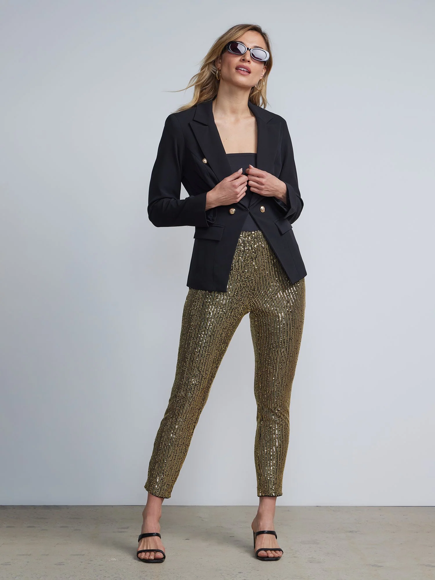 Sequin High-Waisted Ankle Legging - Image 5