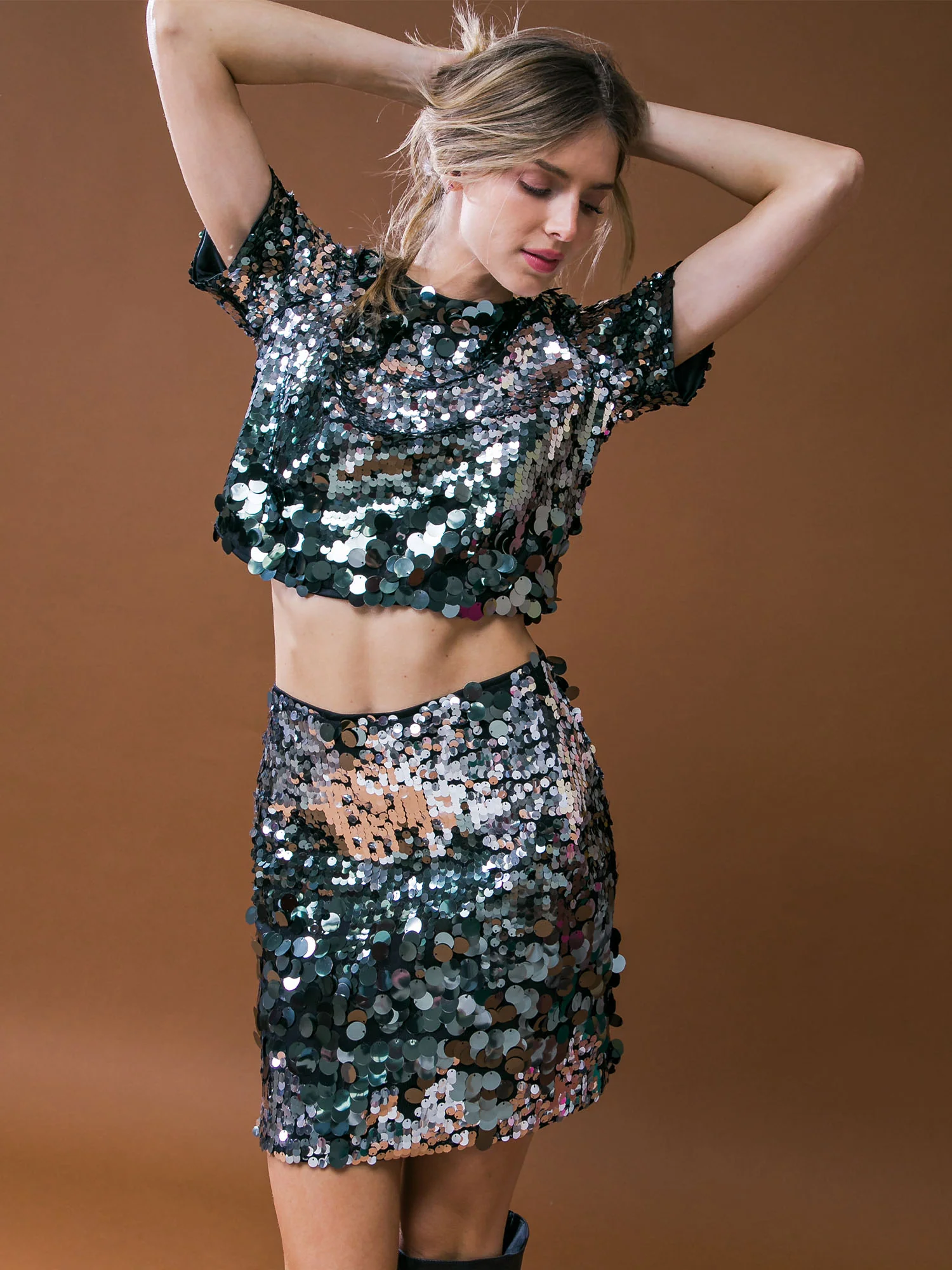Flying Tomato Sequin Paillette Mini Skirt - Brands We Love - Image 2