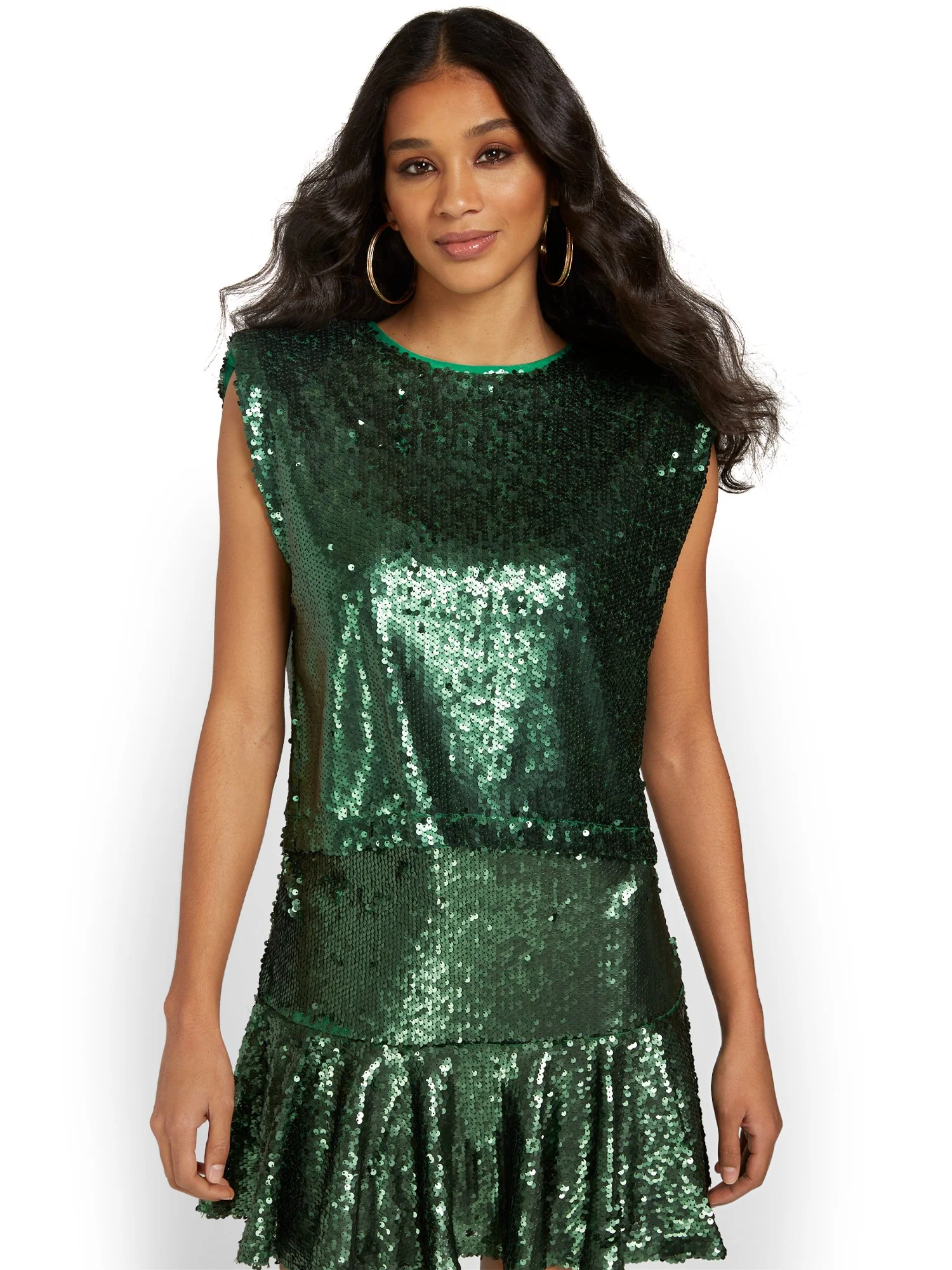 TCEC Sequin Shoulder-Pad Top - Brands We Love - Image 5