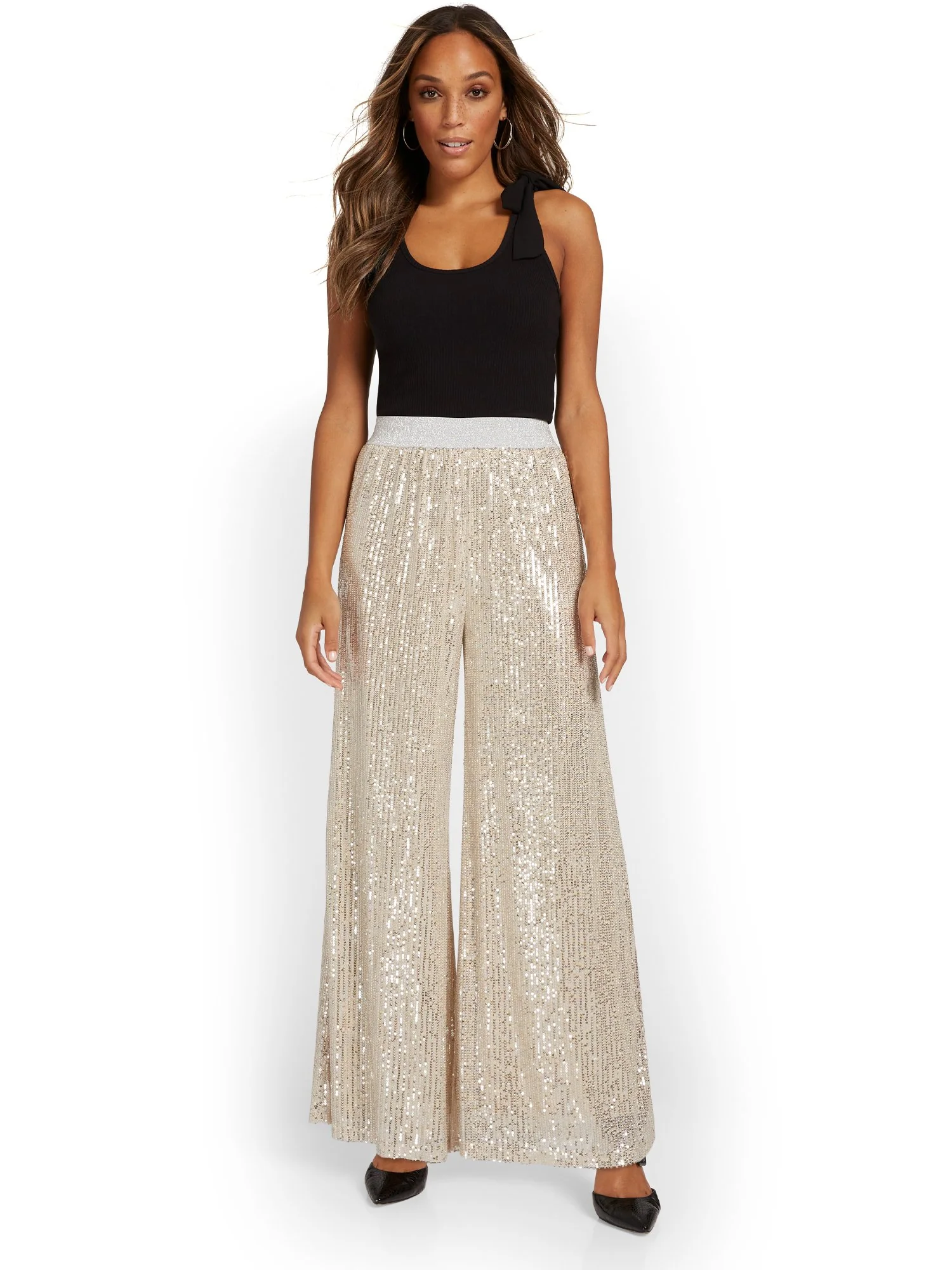 See And Be Seen Sequin Wide-Leg Pant - Brands We Love - Image 8