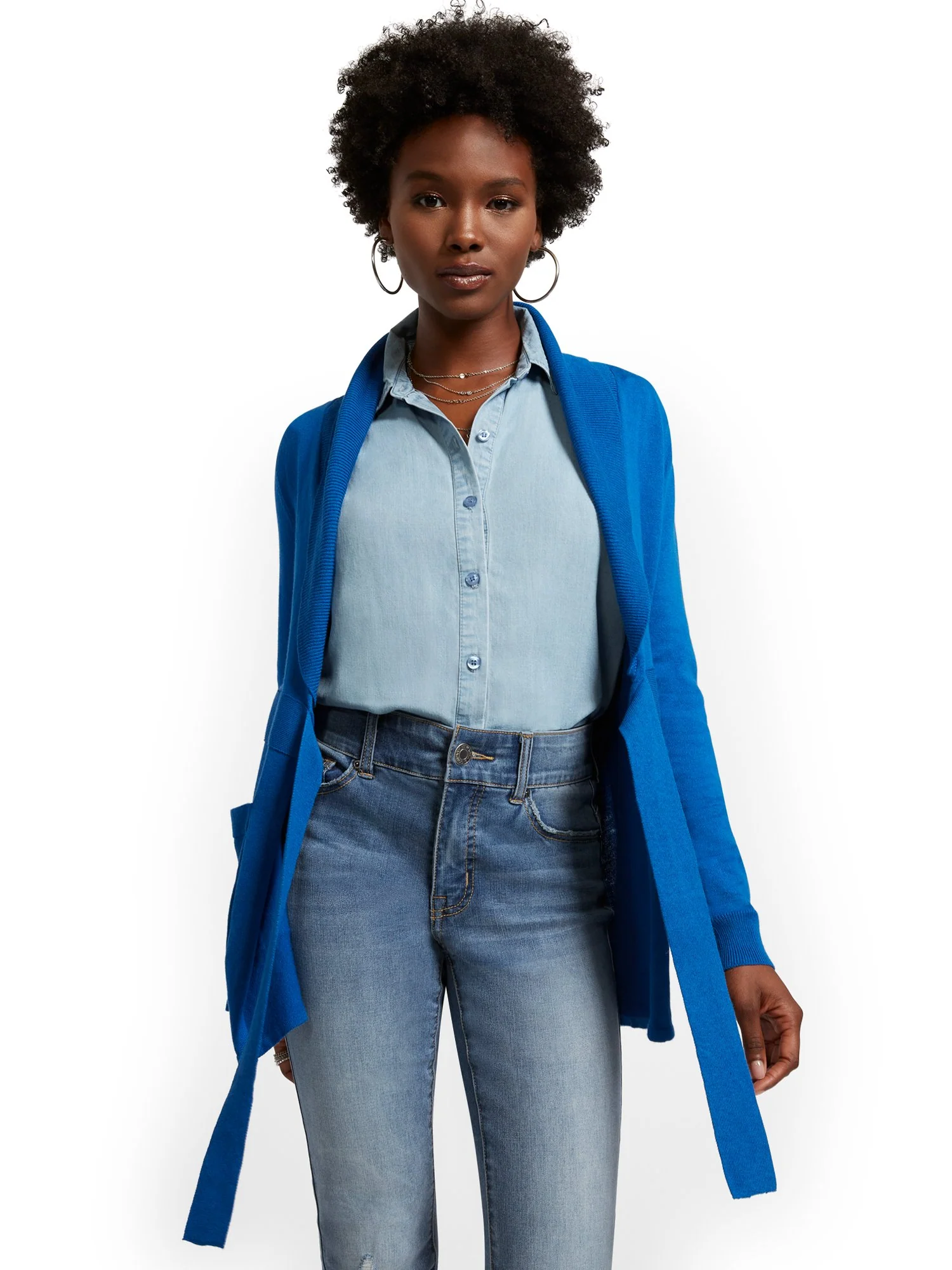 Shawl-Collar Cardigan - 7th Avenue - Image 11