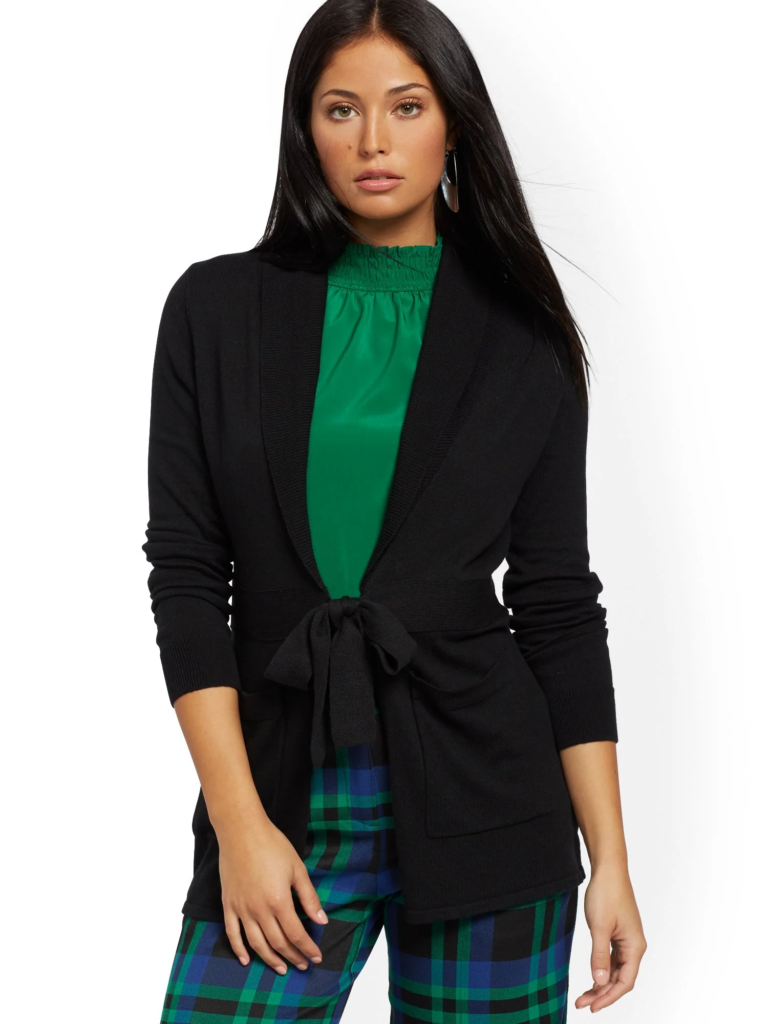 Shawl-Collar Cardigan - 7th Avenue - Image 2