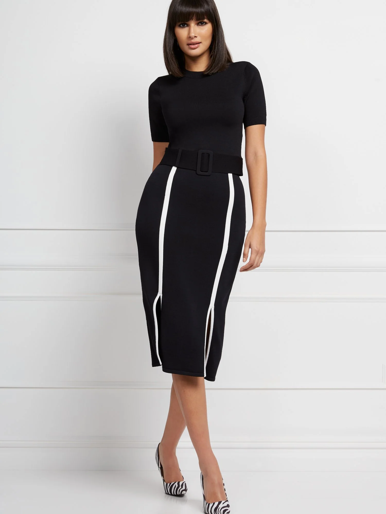 Shayla Belted Sweater - Eva Mendes Collection - Image 4