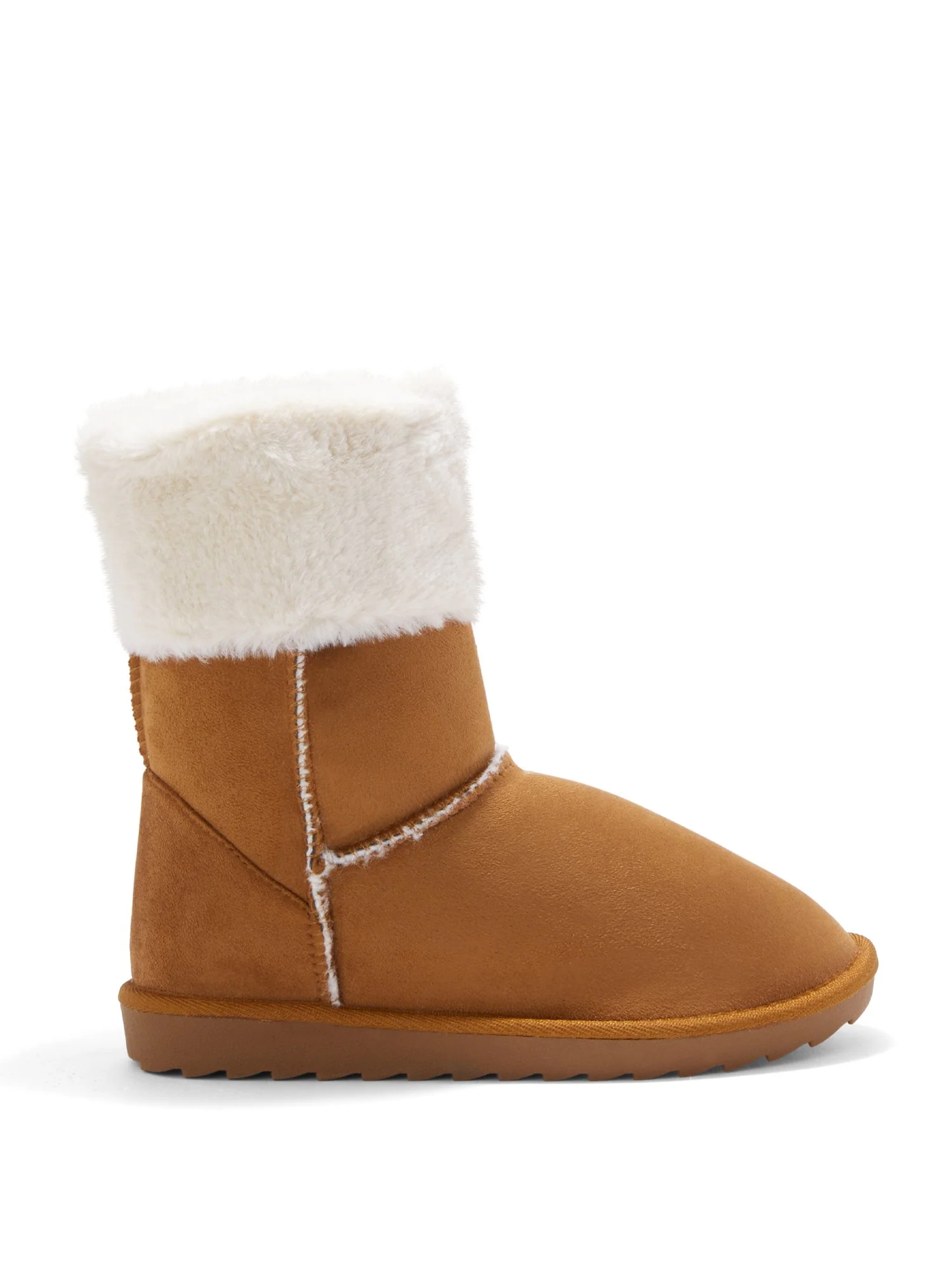 Sherpa Faux-Fur Cuff Bootie - Image 4