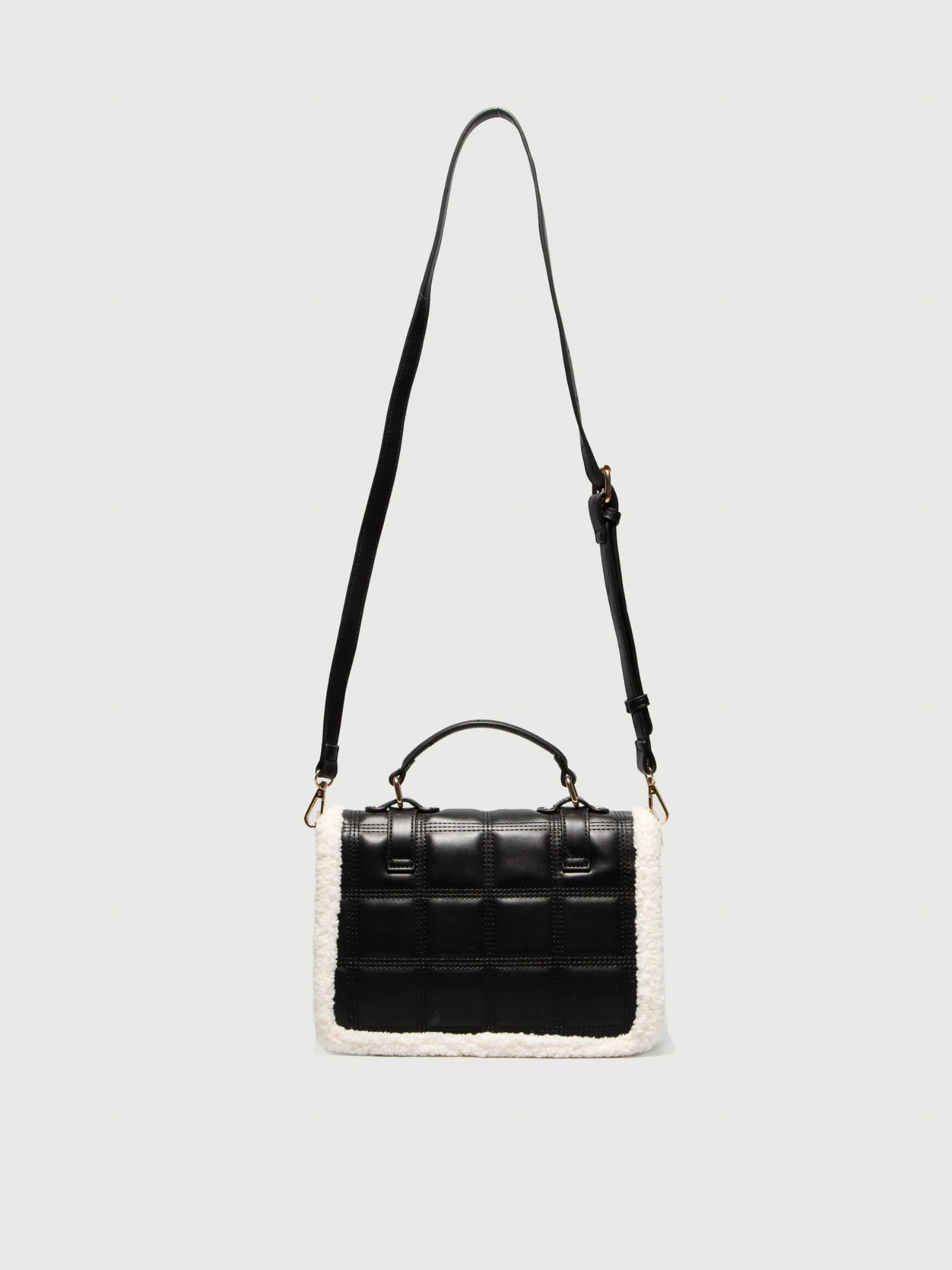 Sherpa Lined Top Handle Bag - Image 6