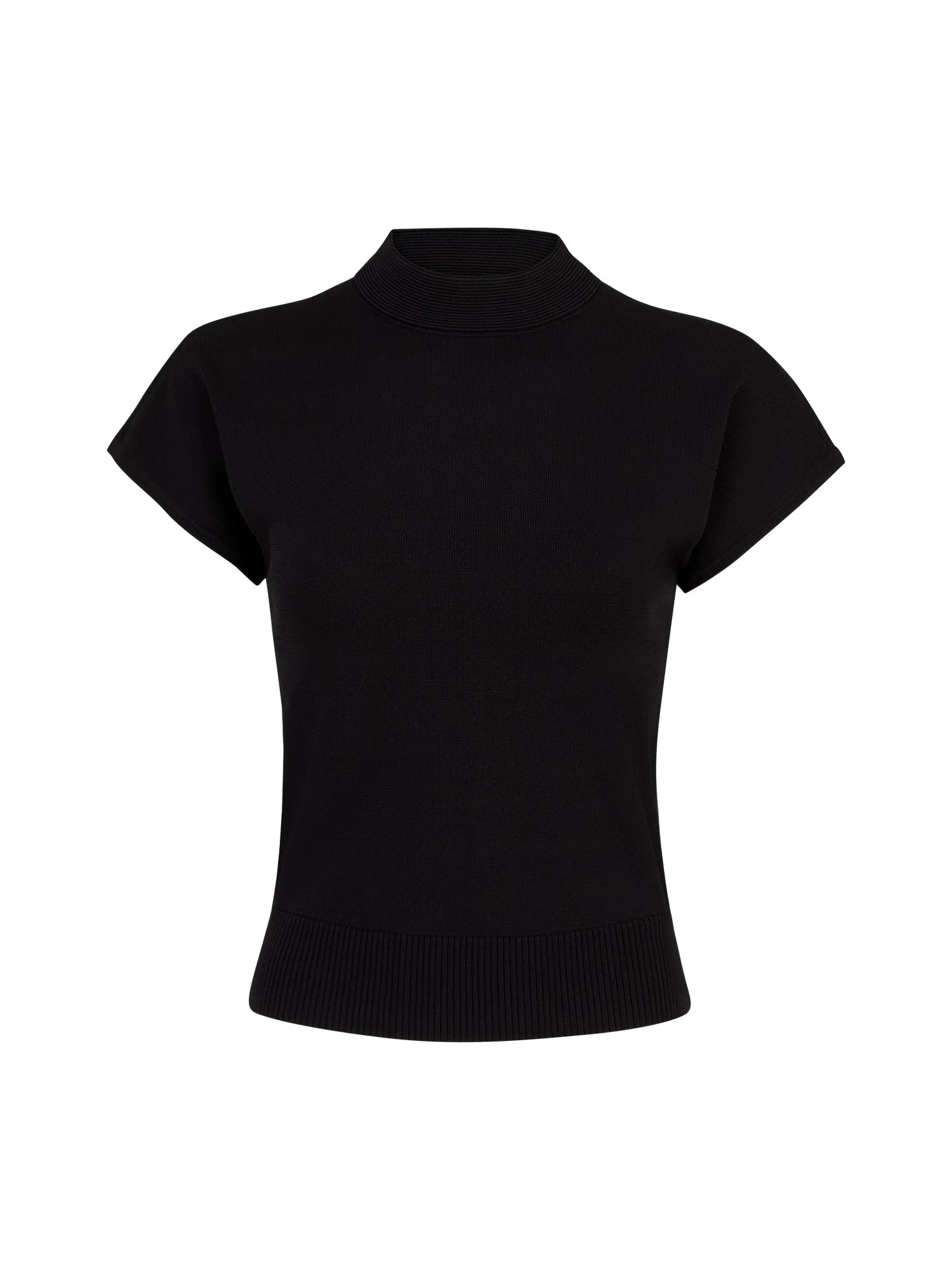Short-Sleeve Mockneck Sweater - The NY&C Legacy Collection